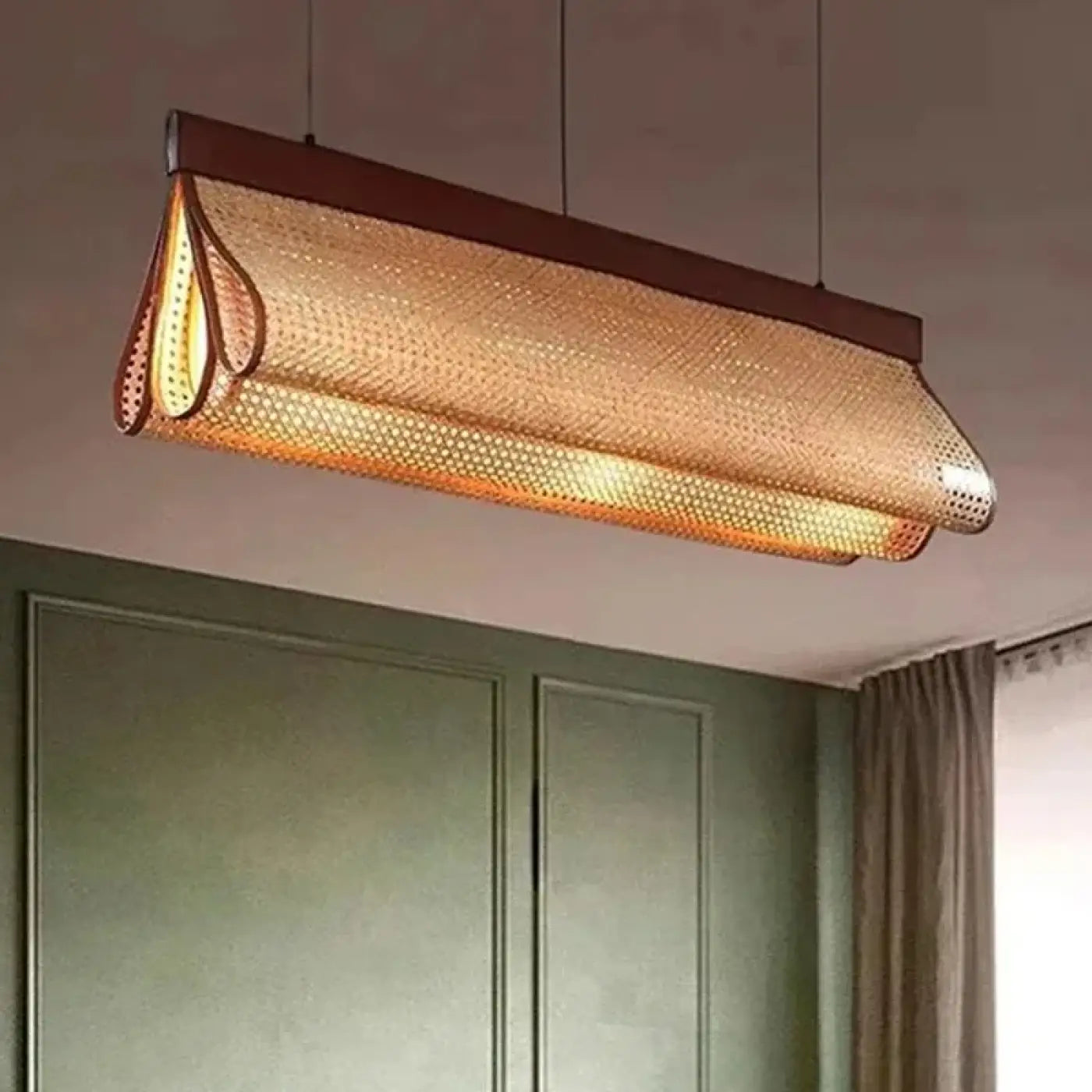 Suspension Luminaire Design en Rotin - Wabina
