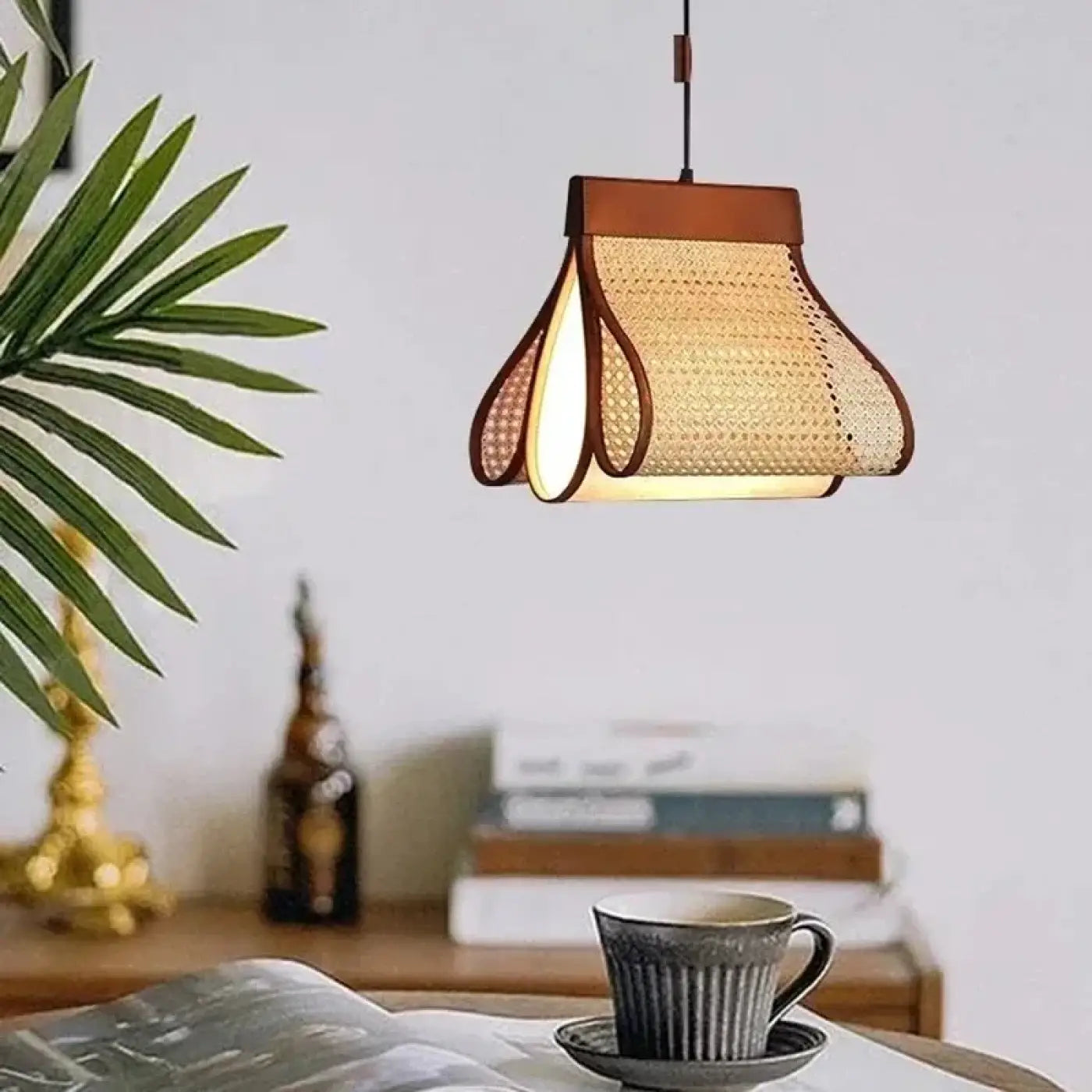 Suspension Luminaire Design en Rotin - Wabina
