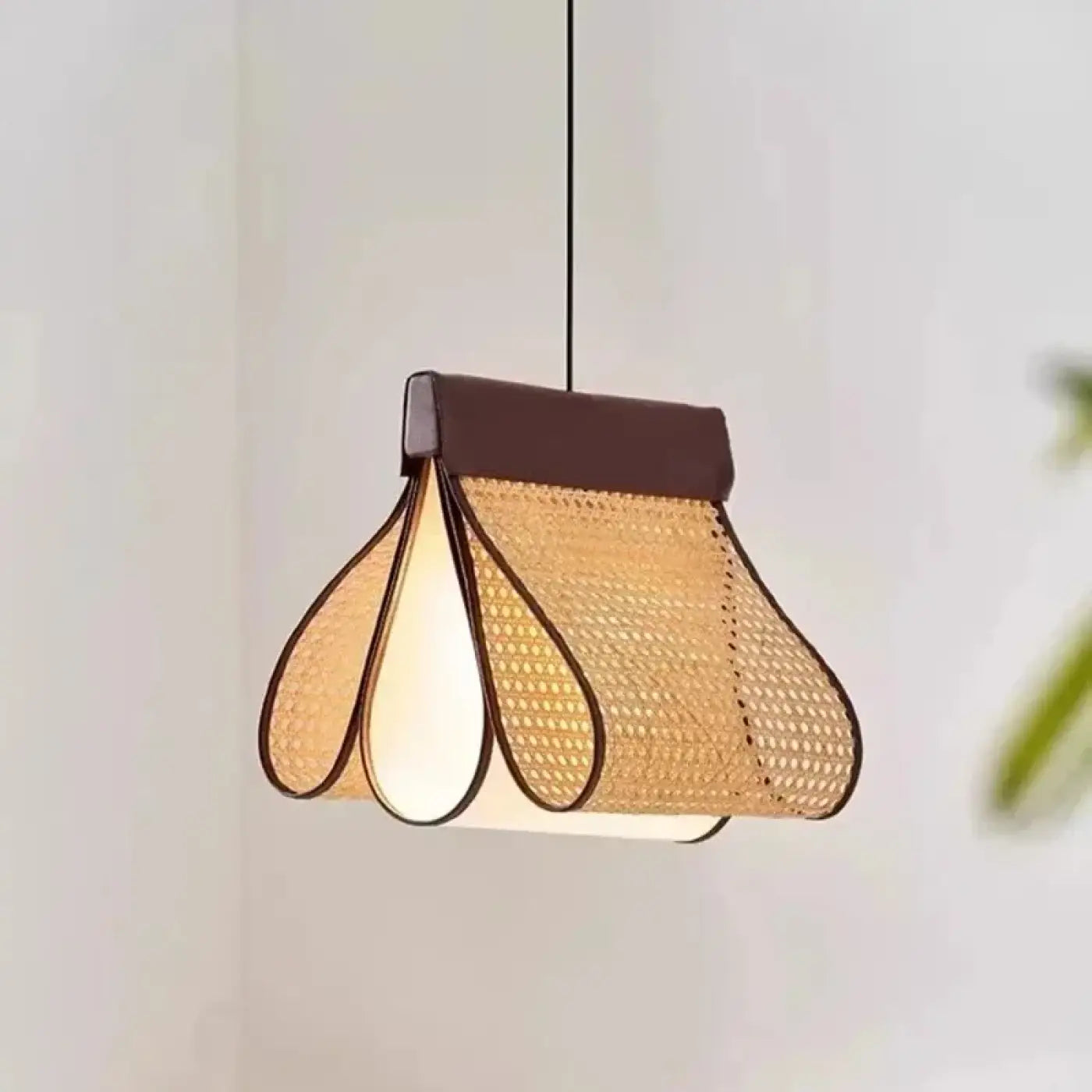 Suspension Luminaire Design en Rotin - Wabina