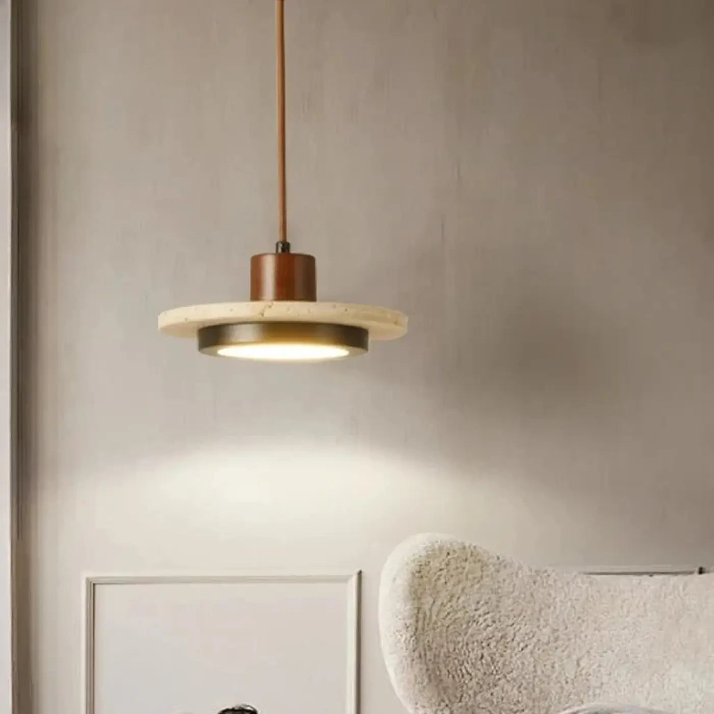 Suspension Luminaire Design en Bois - Travy