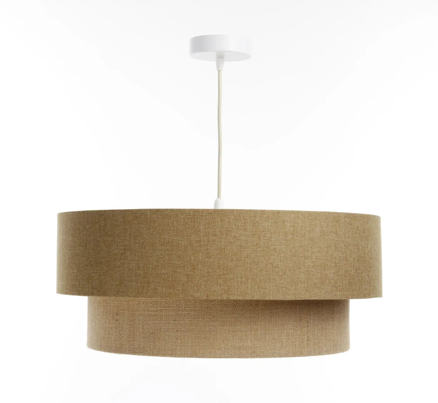 Suspension Luminaire Moderne - Duo Boho Elegant (Marron/Beige/Ecru)