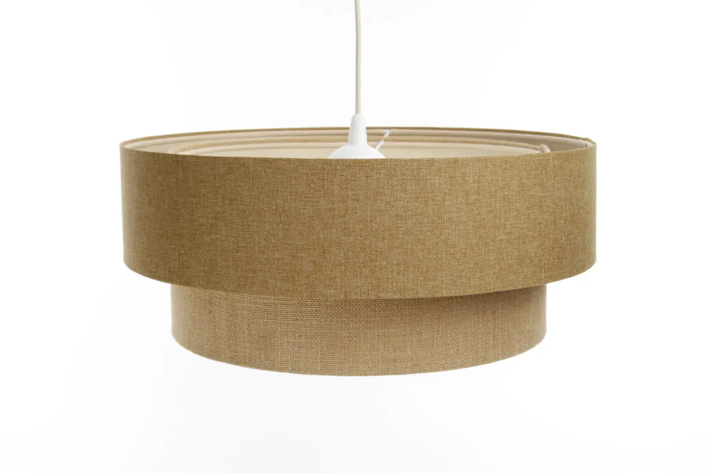 Suspension Luminaire Moderne - Duo Boho Elegant (Marron/Beige/Ecru)
