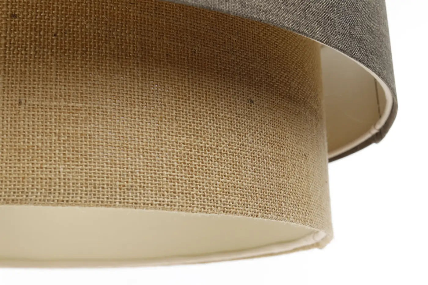 Suspension Luminaire Moderne - Duo Boho Elegant (Marron Gris/Beige/Ecru)