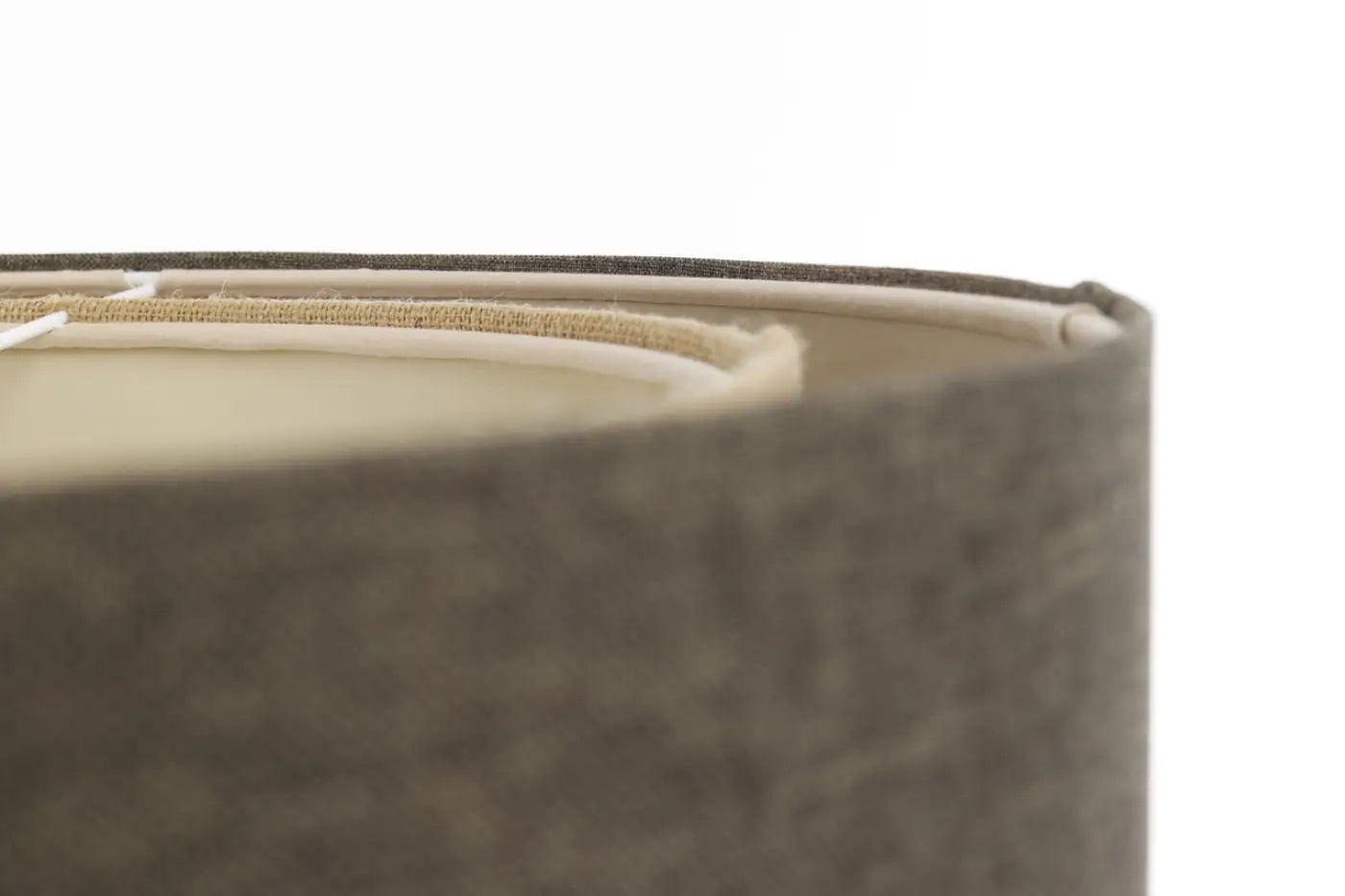 Suspension Luminaire en Tissu - Duo Boho Elegant (Marron Gris/Beige/Ecru)