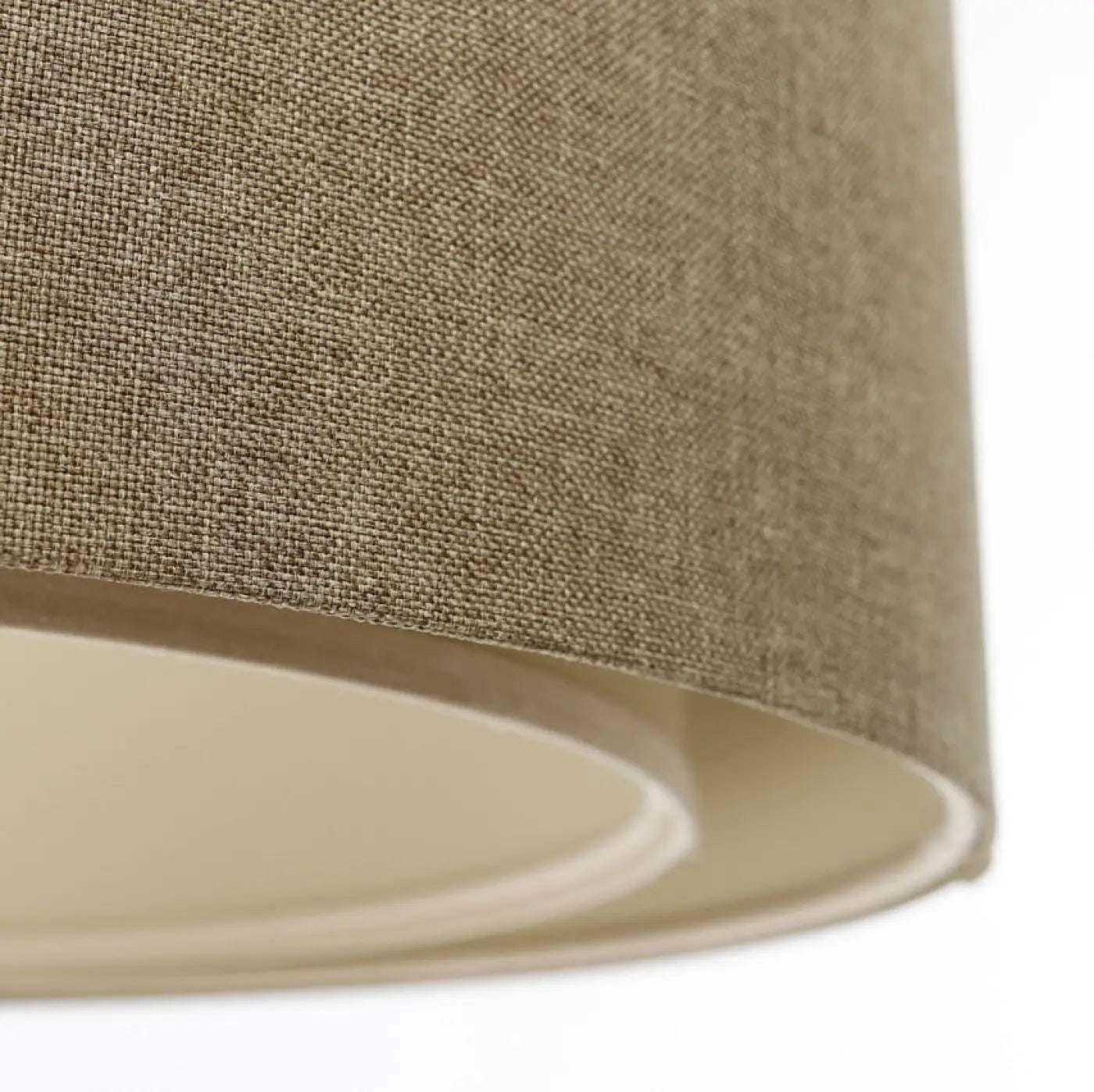 Suspension Luminaire Boheme en Tissu - Duo Boho Elegant (Marron Sable/Écru)