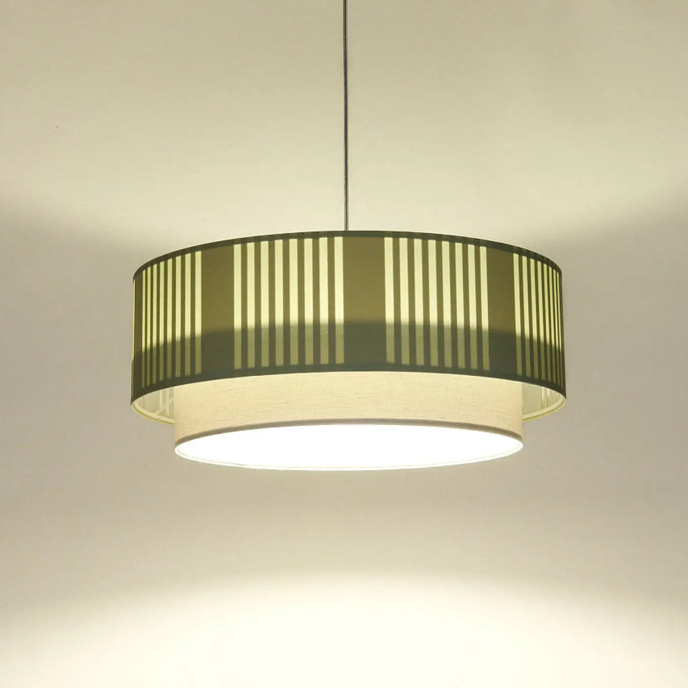 Suspension Luminaire Design - Duo Lami Line (Menthe/Gris)