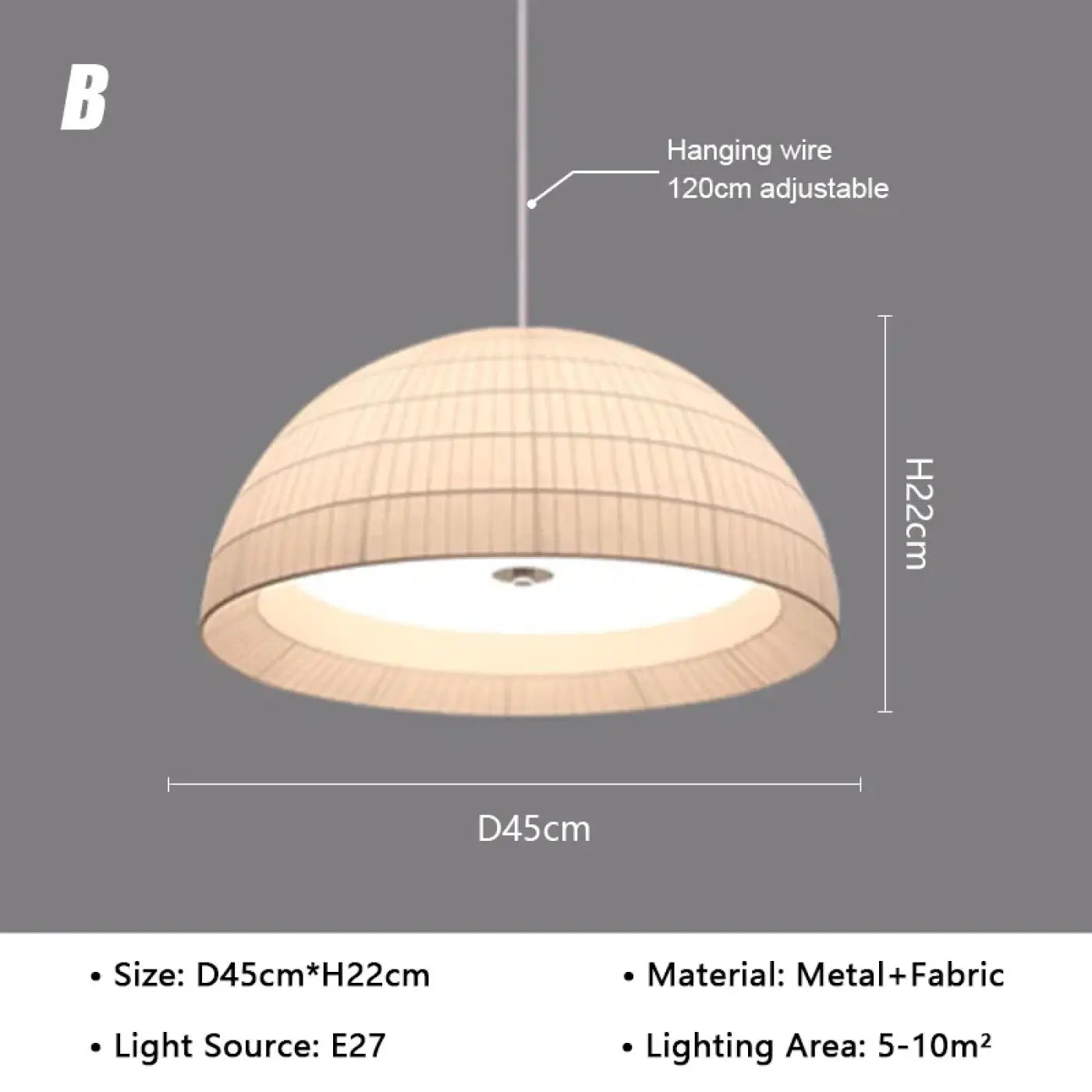 Suspension Luminaire Design en Metal - Kawoui