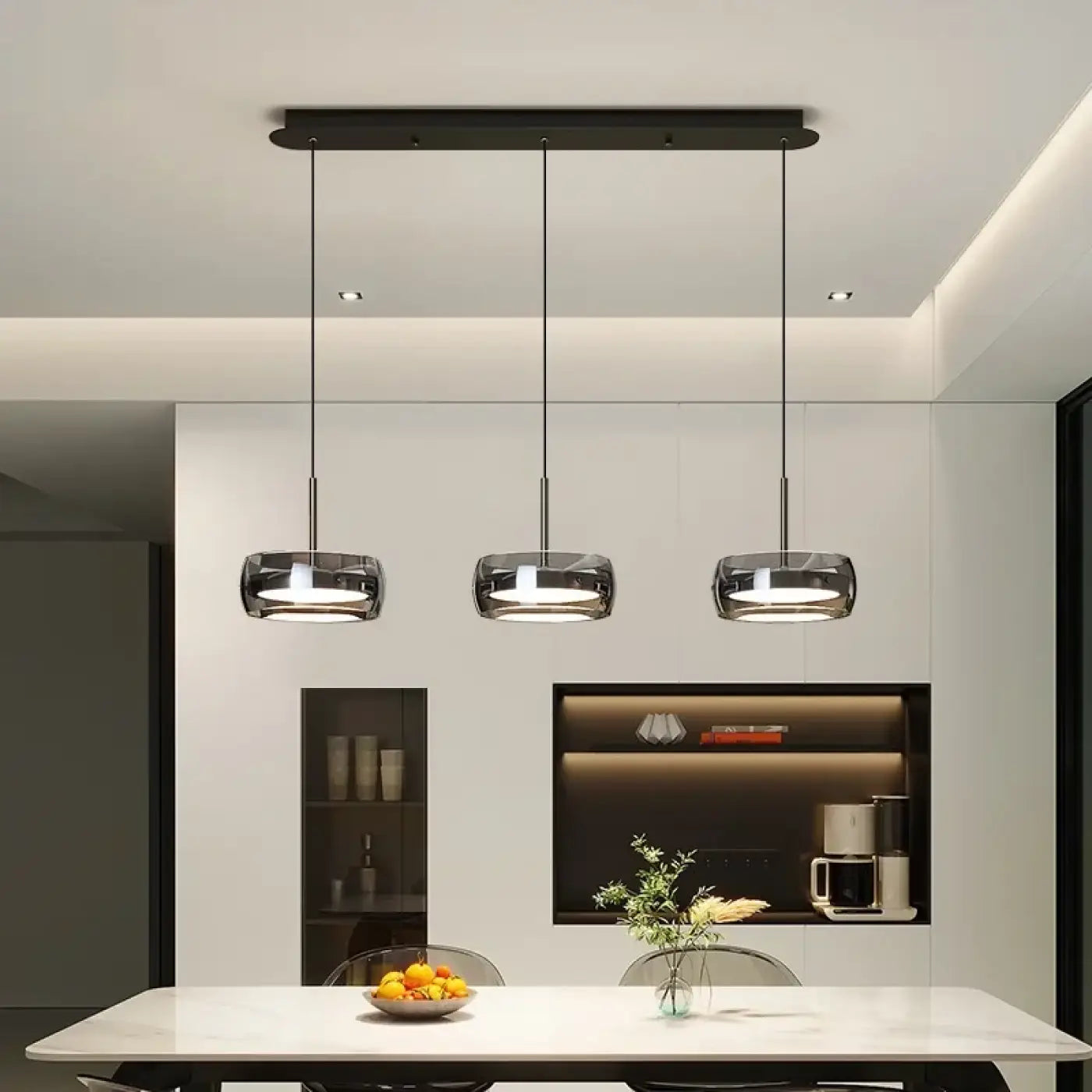 Suspension Luminaire Minimaliste en Verre - Simpa