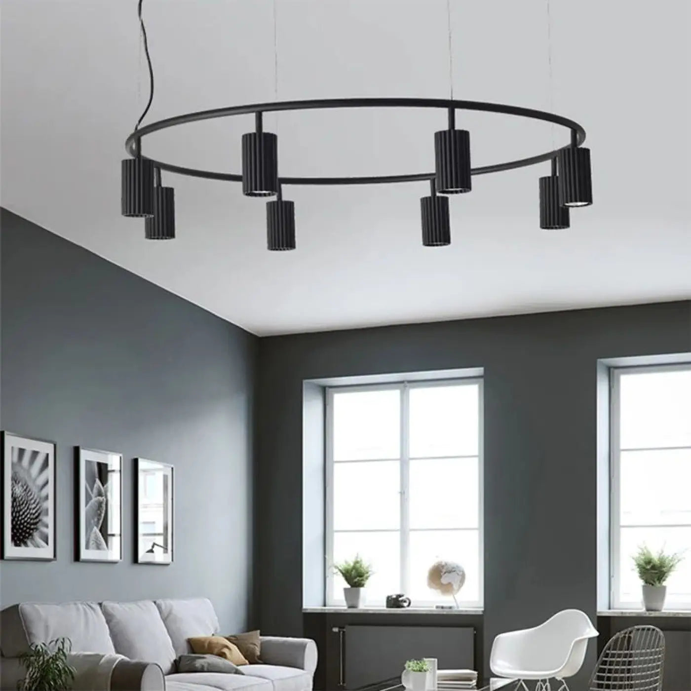 Suspension Luminaire Minimaliste en Metal - Zynth