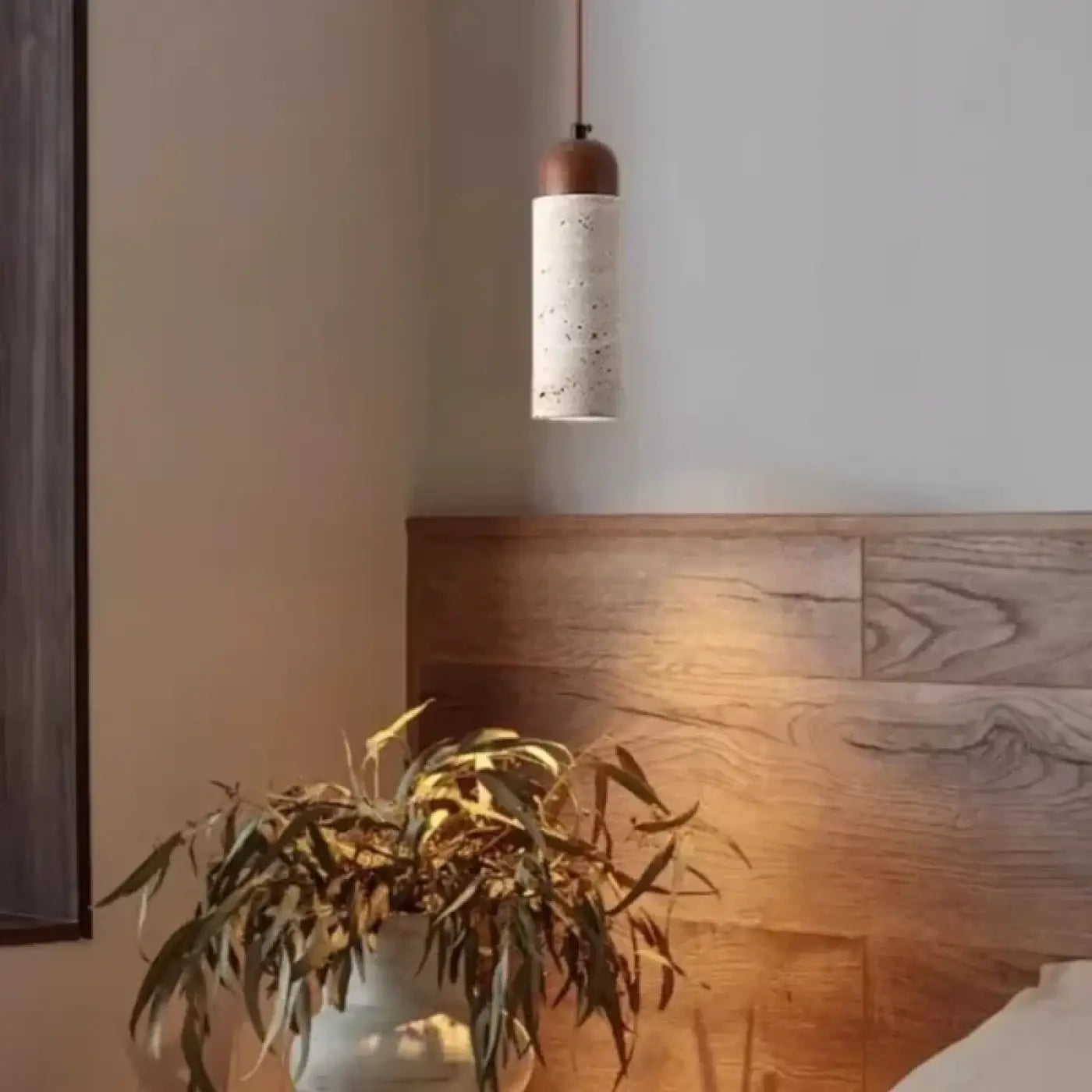 Suspension Luminaire Minimaliste en Bois - Bina