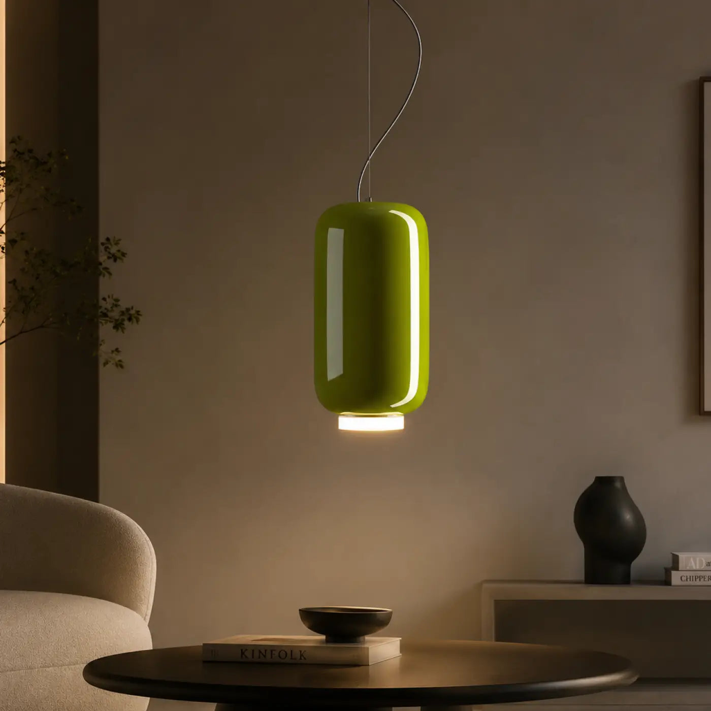 Suspension Luminaire Minimaliste en Verre - Olmo