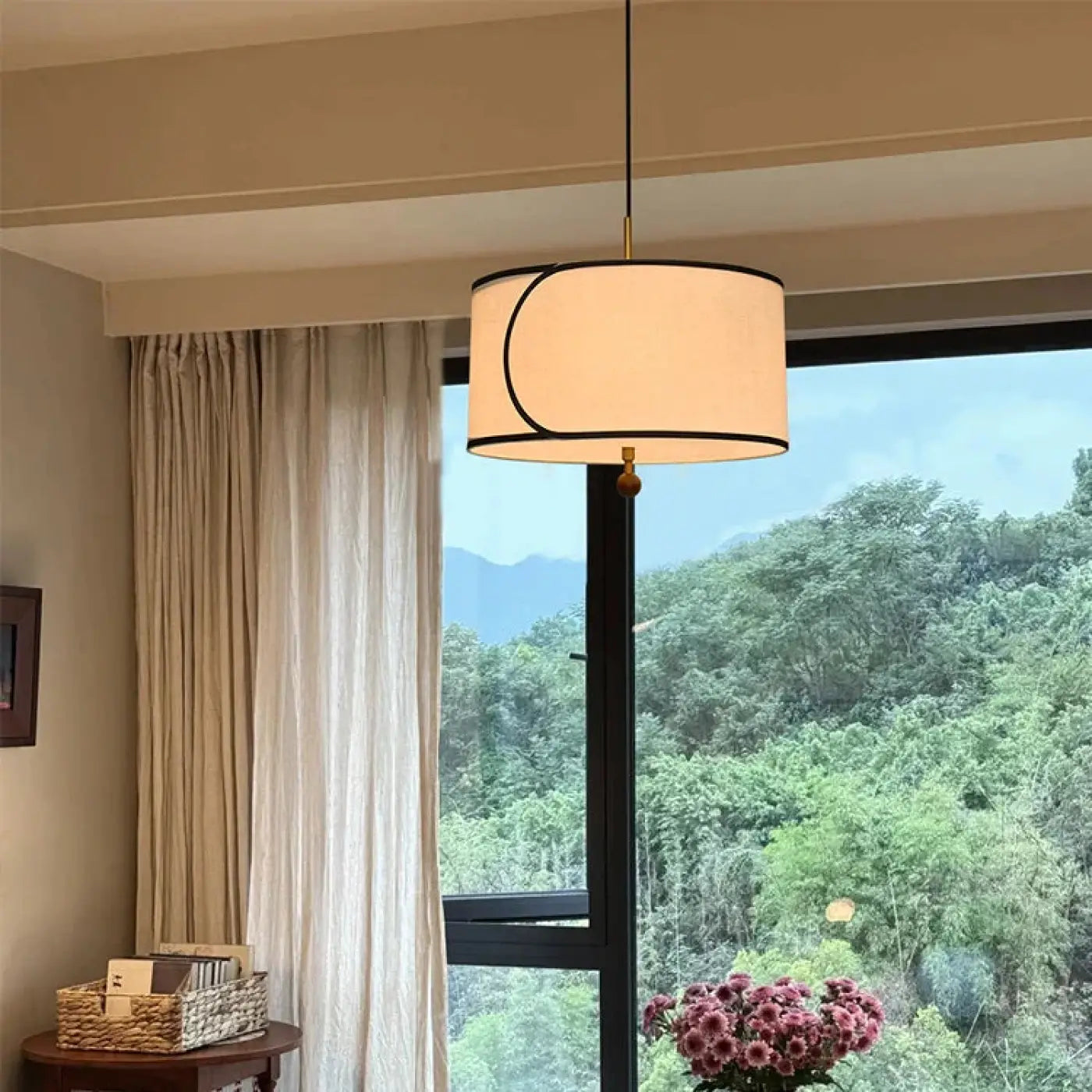 Suspension Luminaire Moderne en Tissu - Avinah