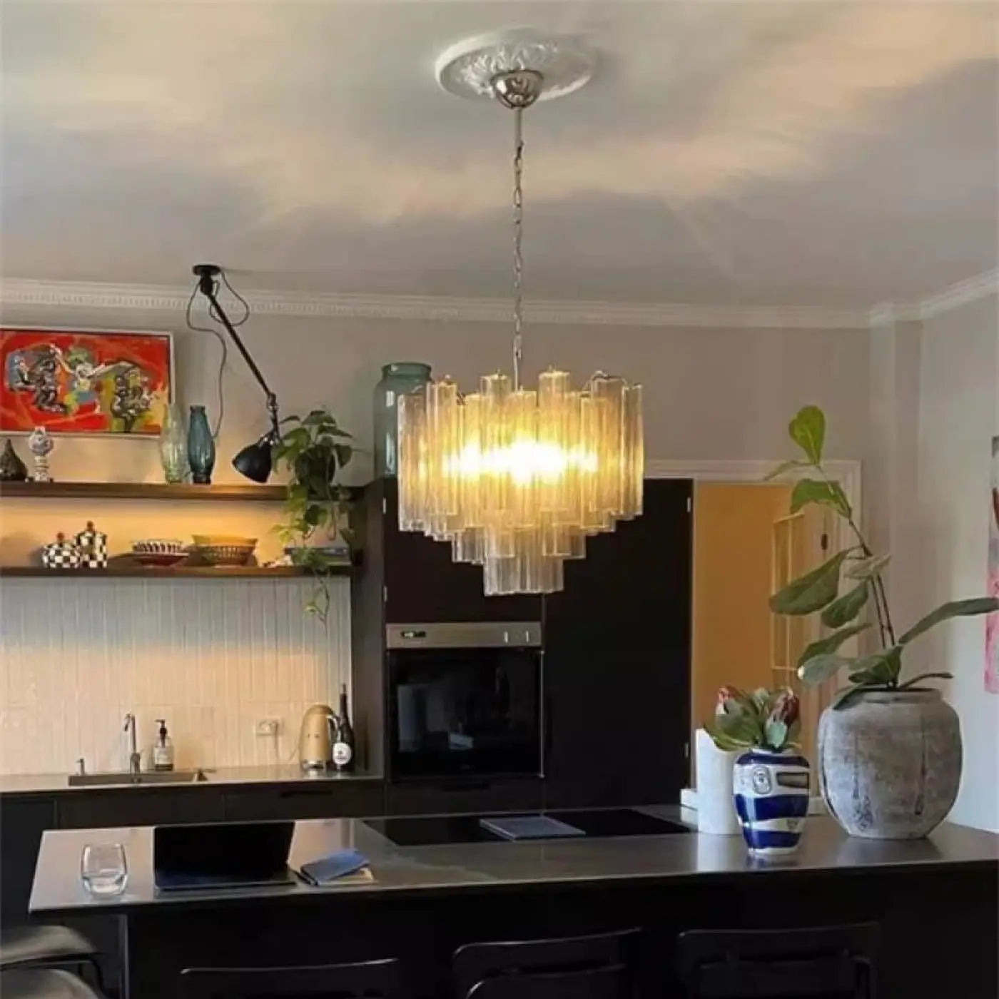 Suspension Luminaire Moderne en Verre - Soupire