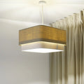 Suspension Luminaire Moderne - Kwadro Duo (Beige/Crème)