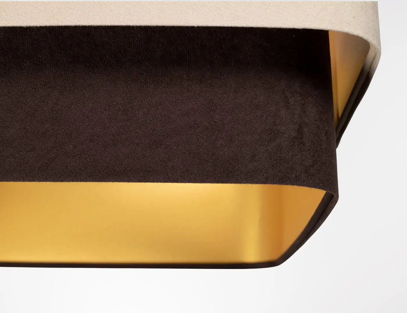 Suspension Luminaire Moderne - Kwadro Duo (Beige/Marron)