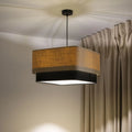 Suspension Luminaire Moderne - Kwadro Duo (Beige/Noir)