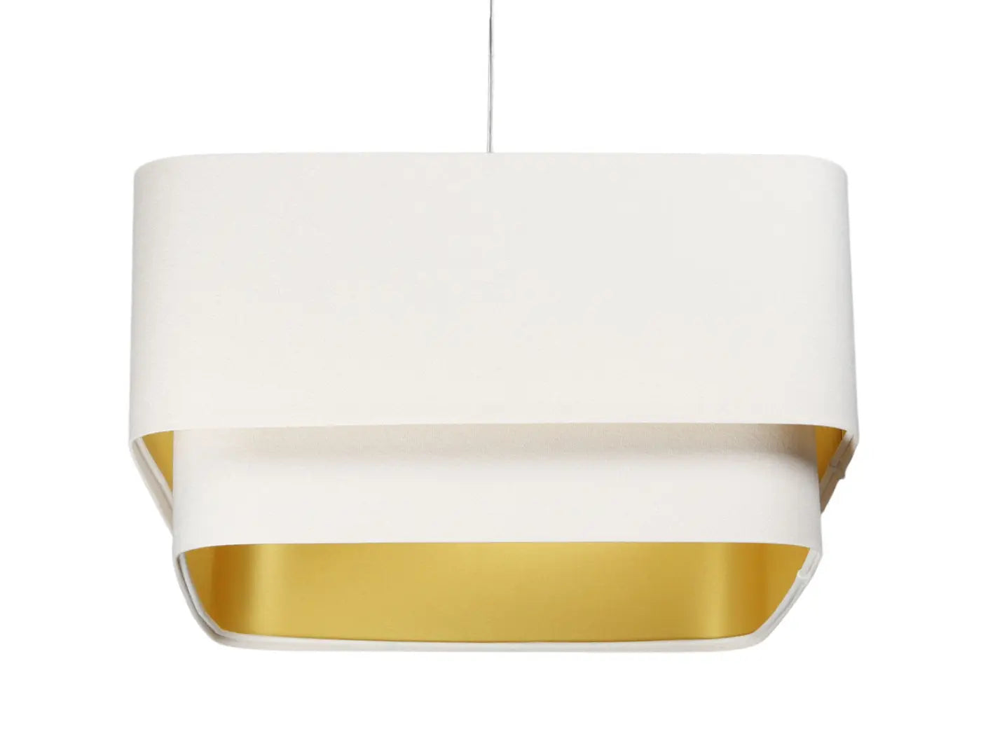 Suspension Luminaire Moderne - Kwadro Duo Velour (Blanc)