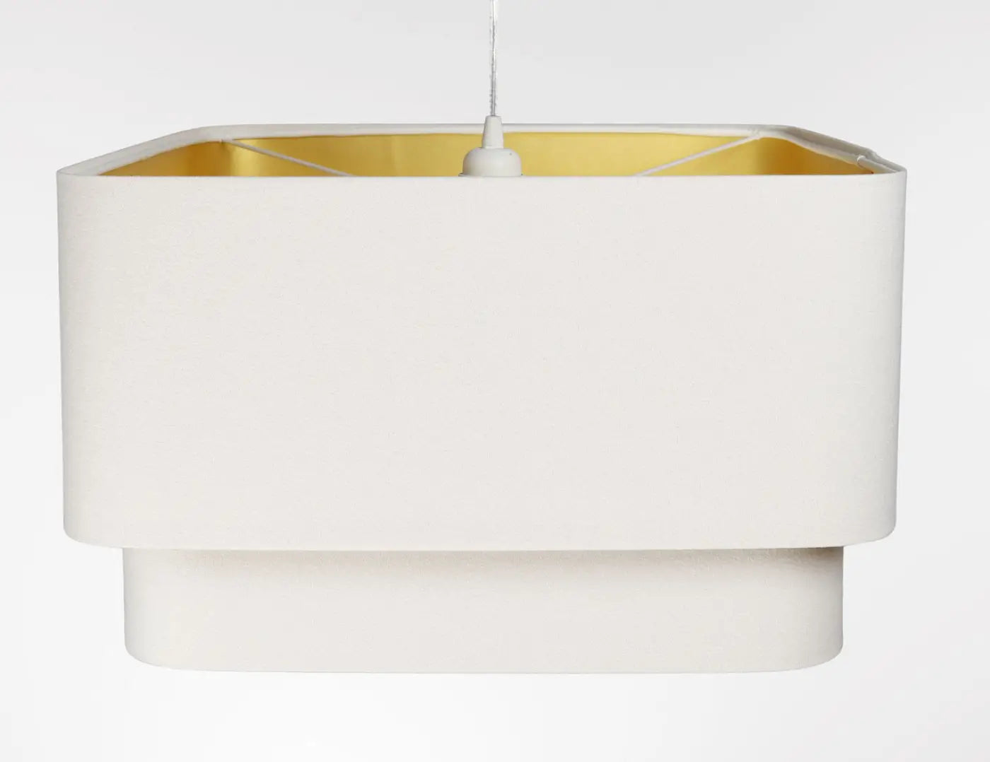 Suspension Luminaire Moderne - Kwadro Duo Velour (Blanc)