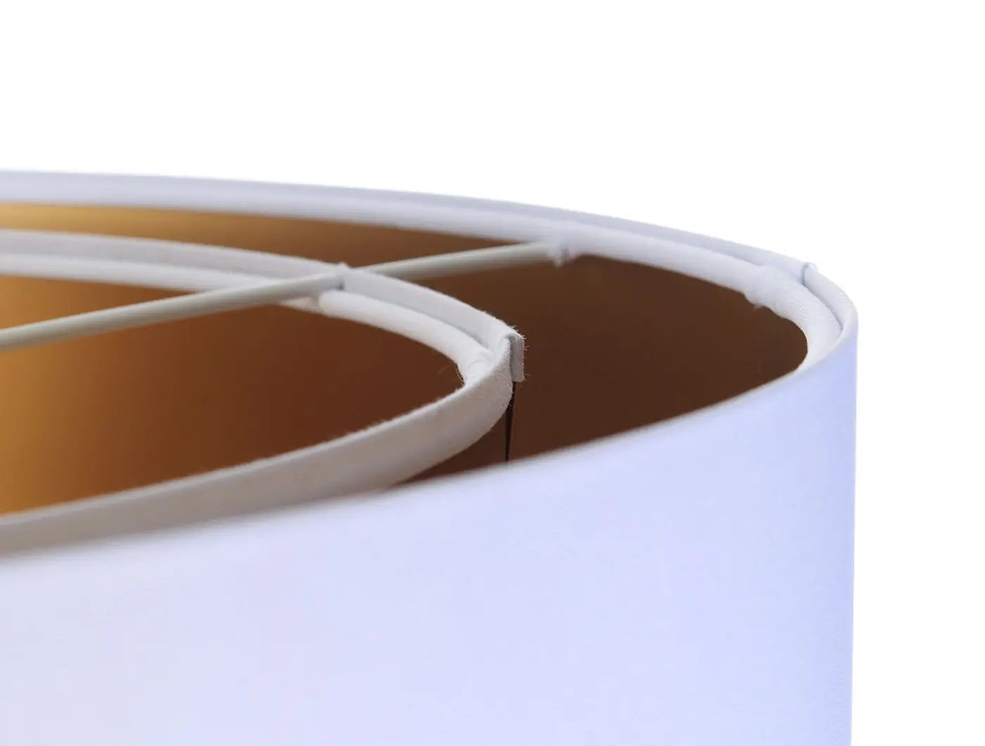 Suspension Luminaire Moderne - Duo (Blanc/Doré)