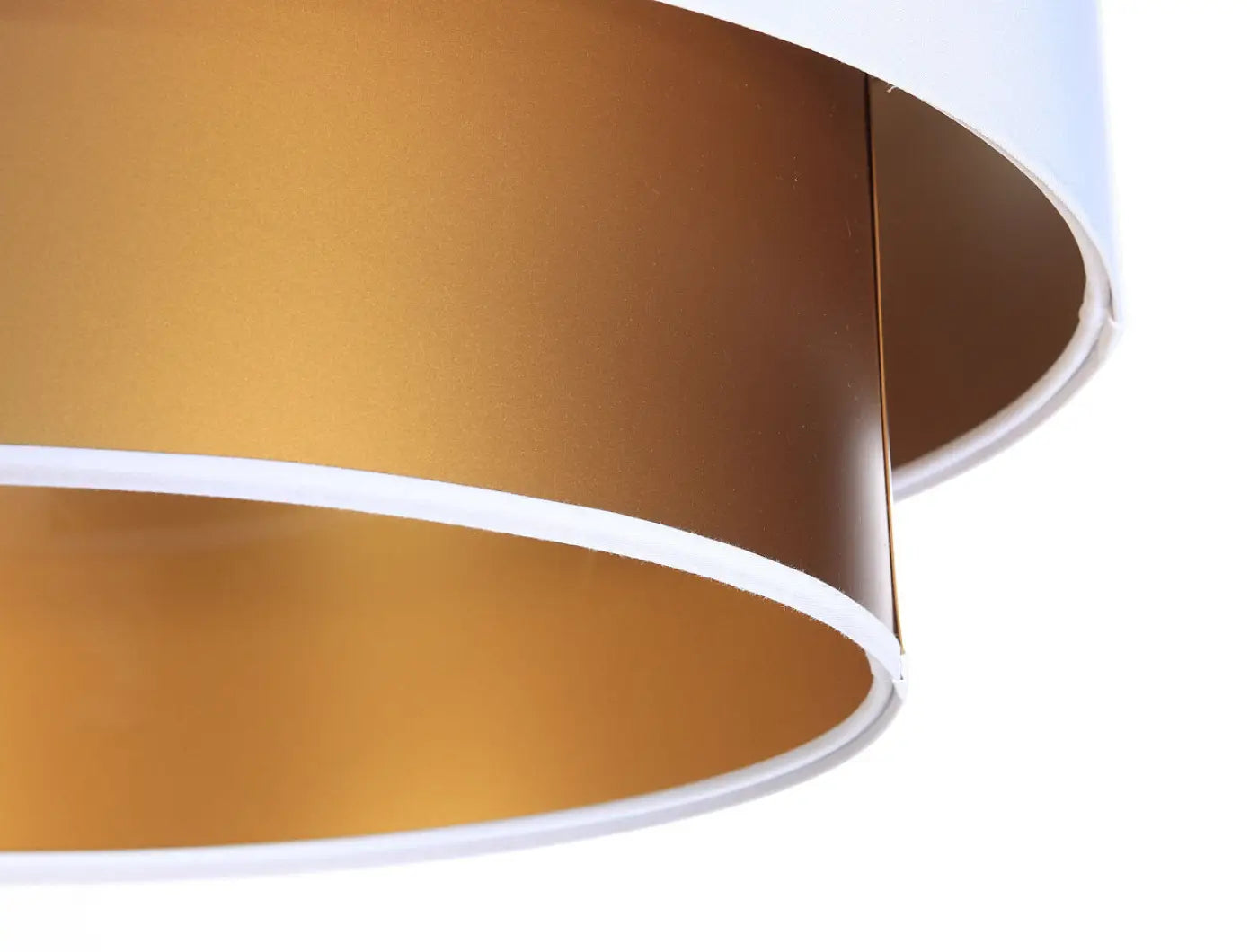 Suspension Luminaire Moderne - Duo (Blanc/Doré)
