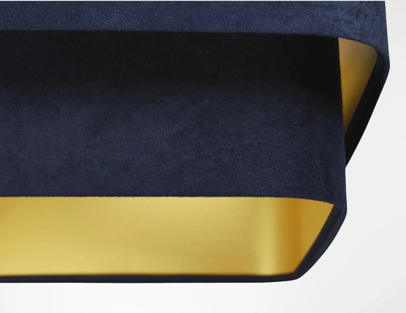 Suspension Luminaire Moderne - Kwadro Duo Velour (Bleu Marine)