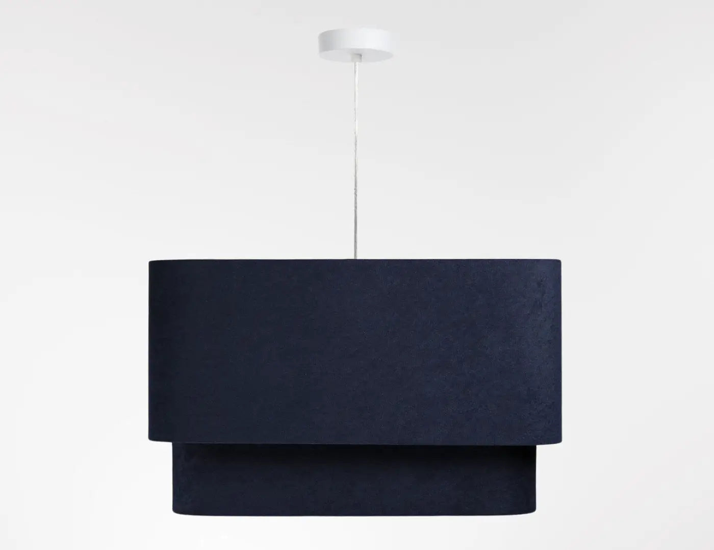 Suspension Luminaire Moderne - Kwadro Duo Velour (Bleu Marine)