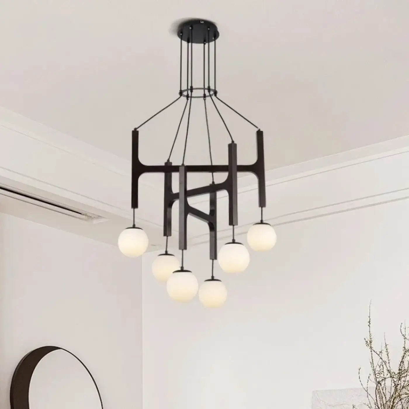 Suspension Luminaire Moderne en Bois - Orbia