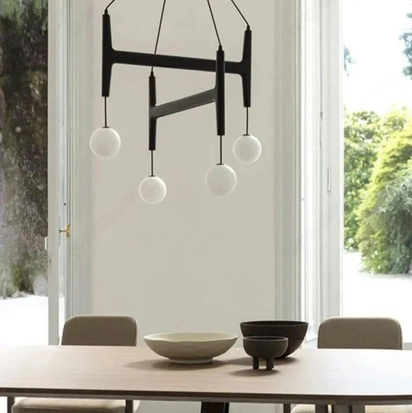 Suspension Luminaire Moderne en Bois - Gradia