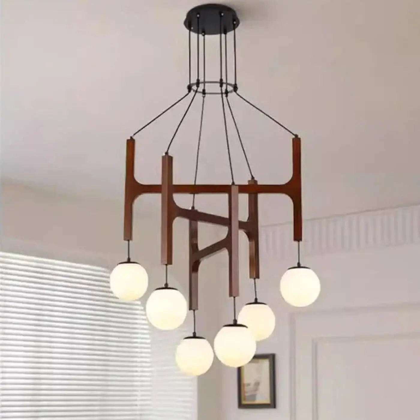Suspension Luminaire Moderne en Bois - Gradia