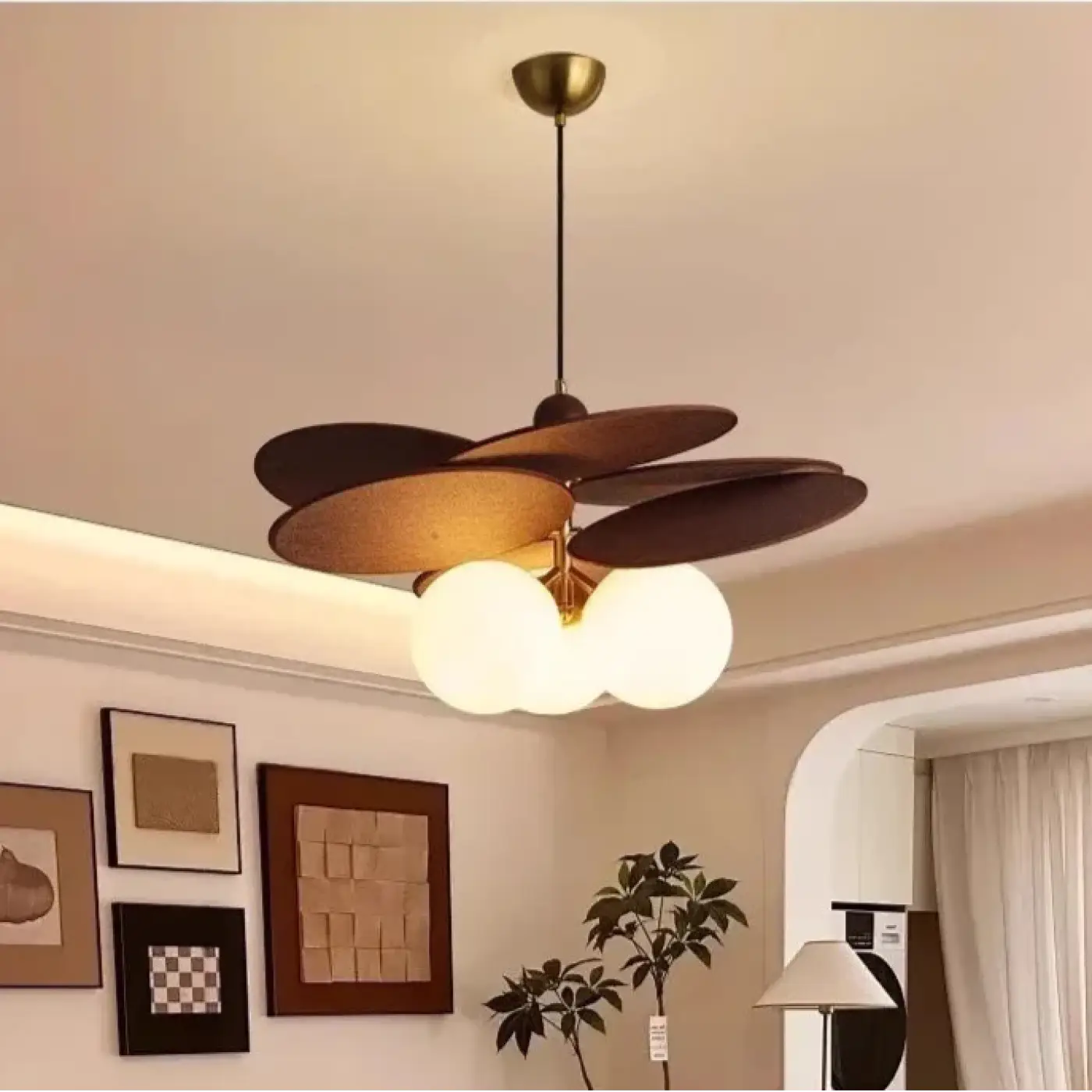 Suspension Luminaire Moderne en Bois - Assury