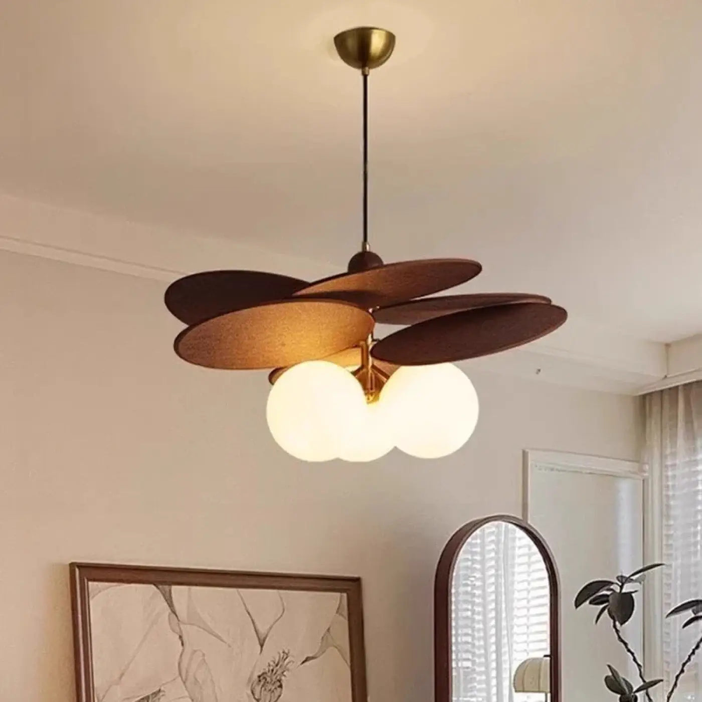 Suspension Luminaire Moderne en Bois - Assury