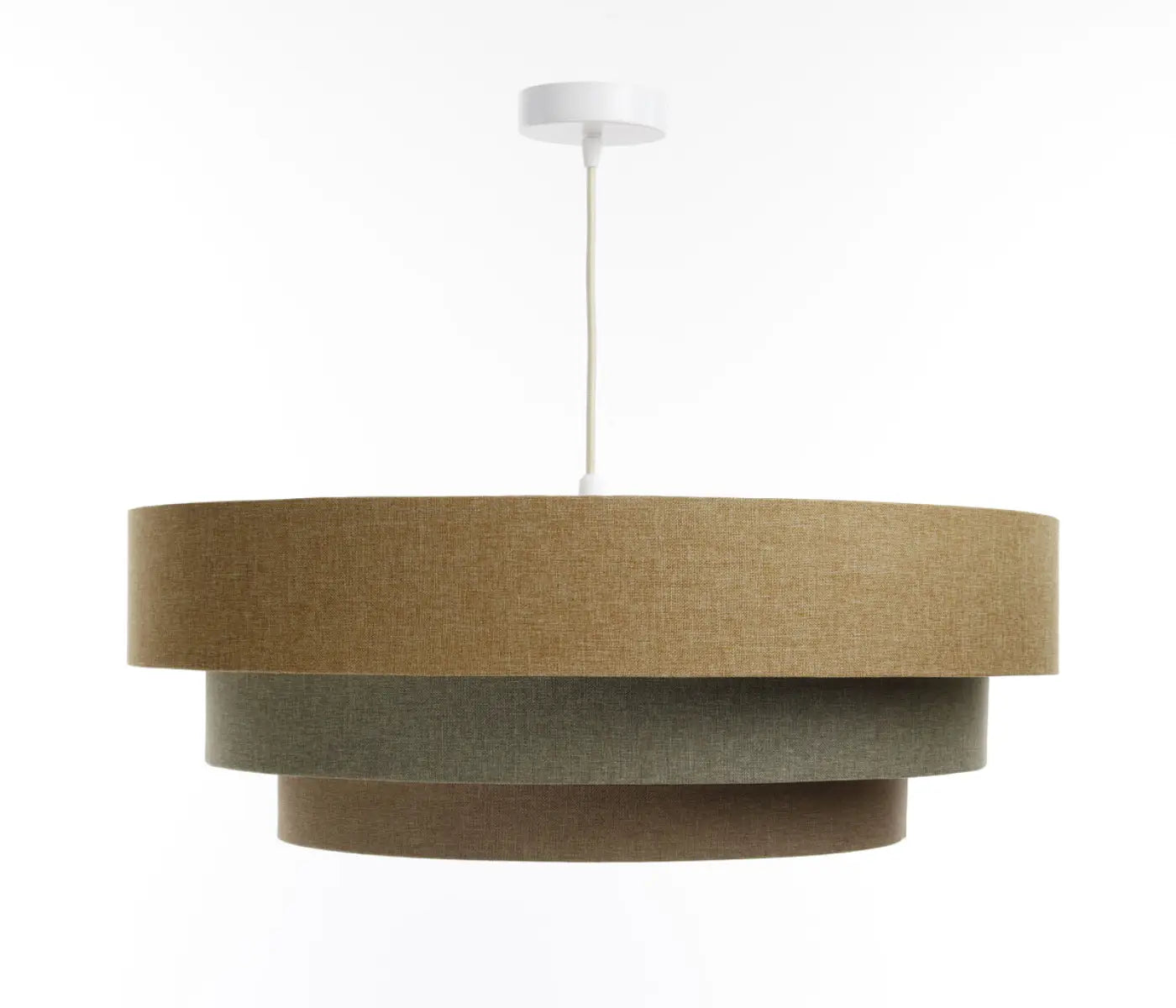 Suspension Luminaire Moderne - Triniti Boho Elegant (Brun Sable/Ecru)