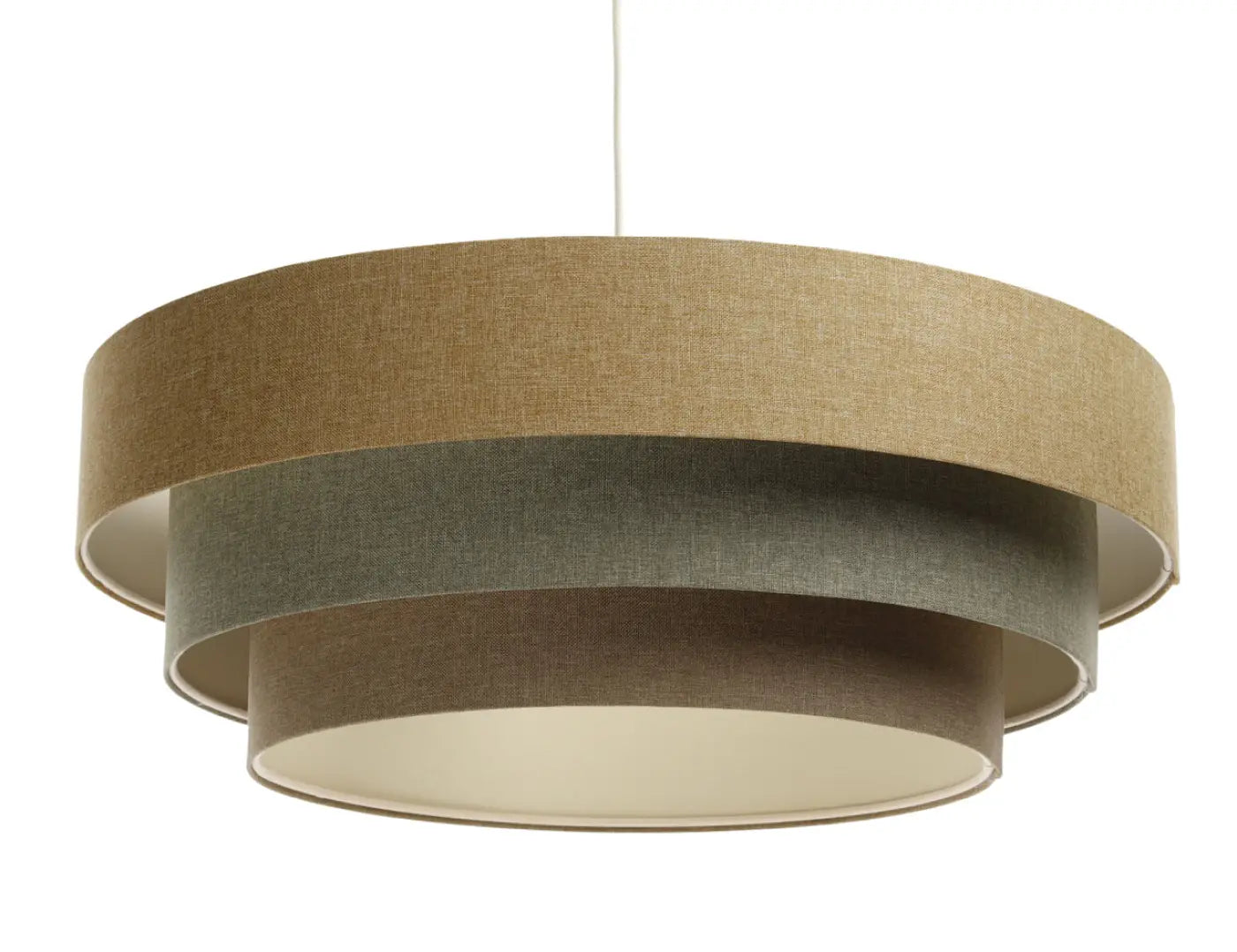 Suspension Luminaire Moderne - Triniti Boho Elegant (Brun Sable/Ecru)