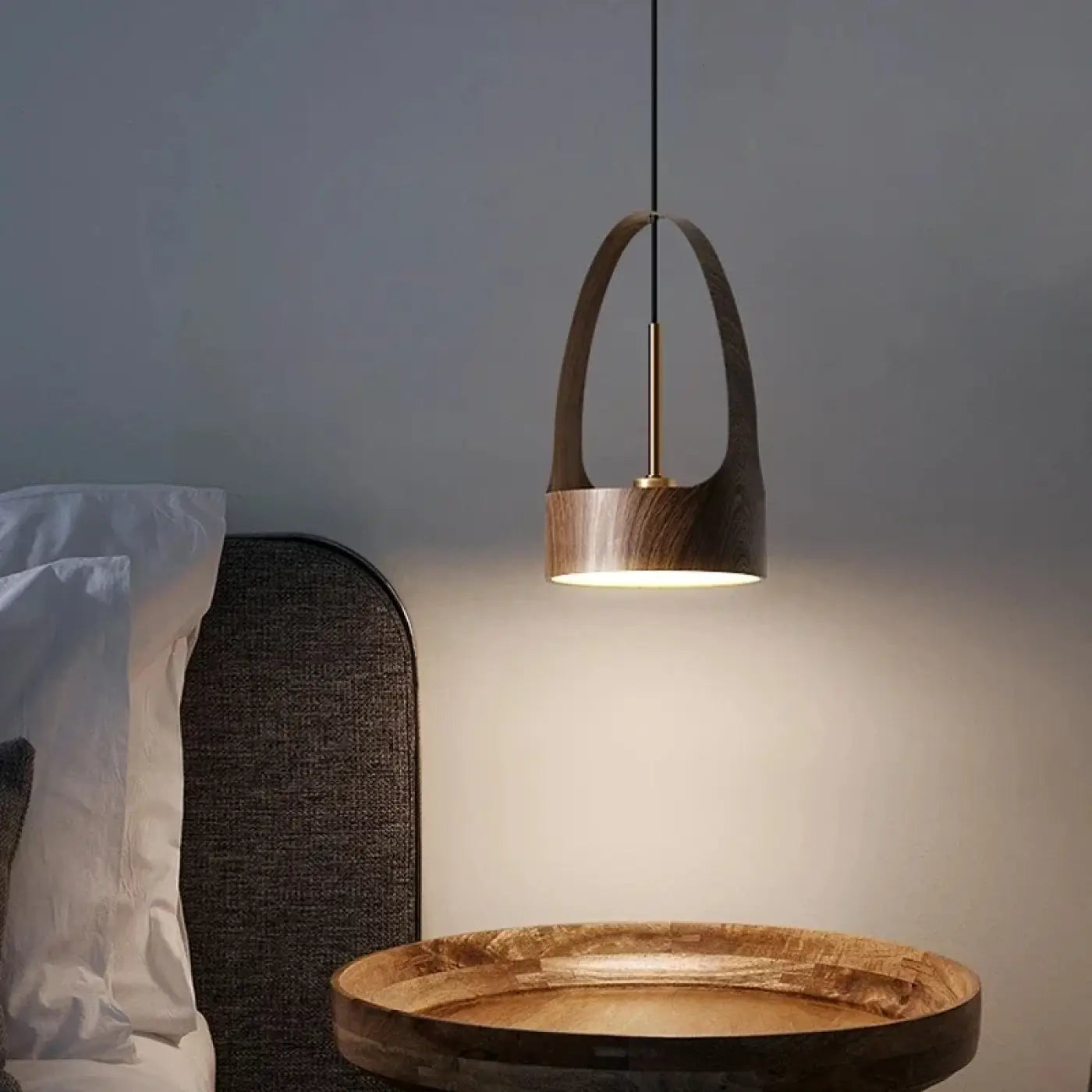 Suspension Luminaire Moderne en Bois - Simy