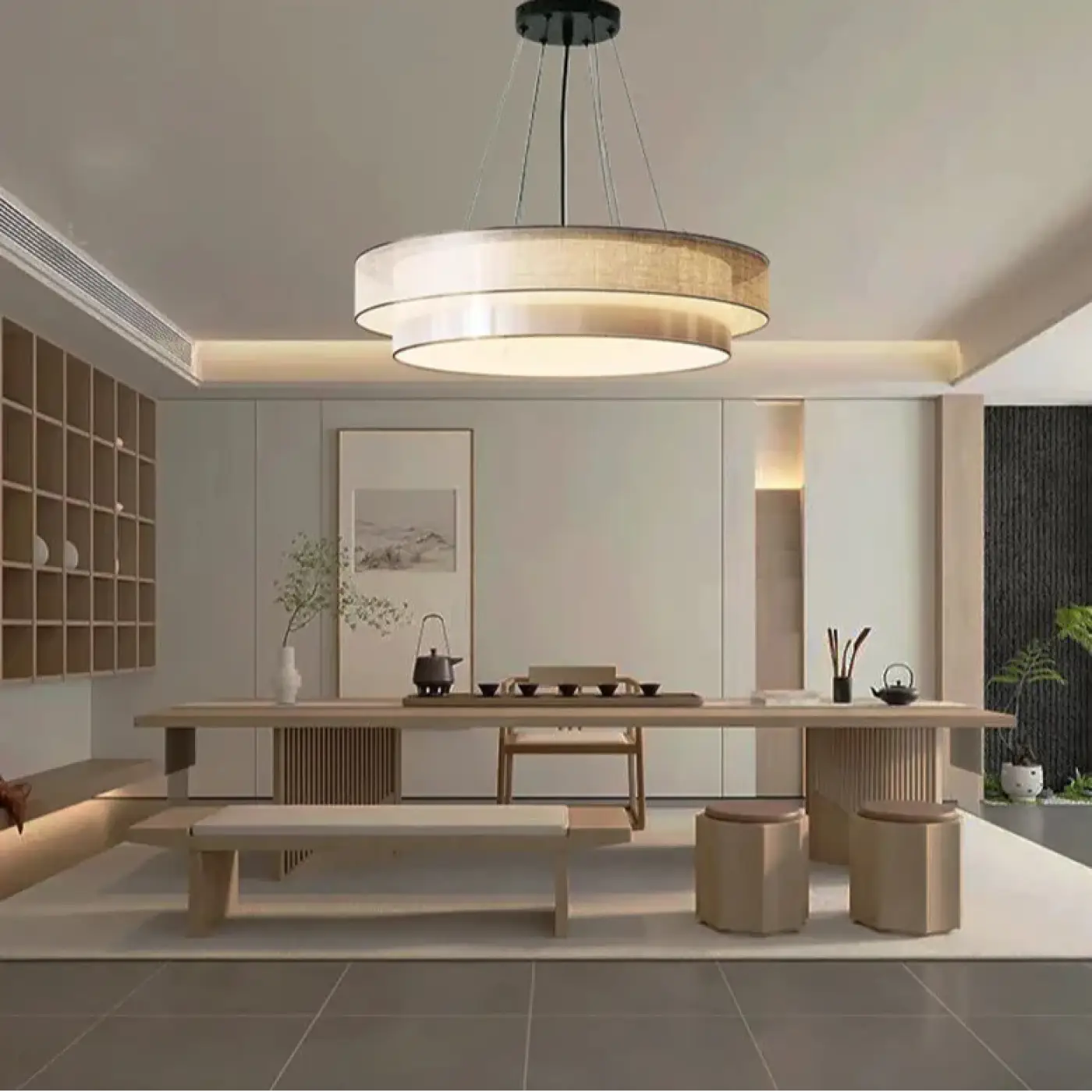 Suspension Luminaire Moderne en Tissu - Betinas
