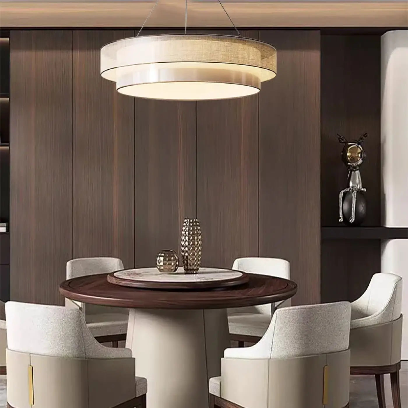 Suspension Luminaire Moderne en Tissu - Betinas