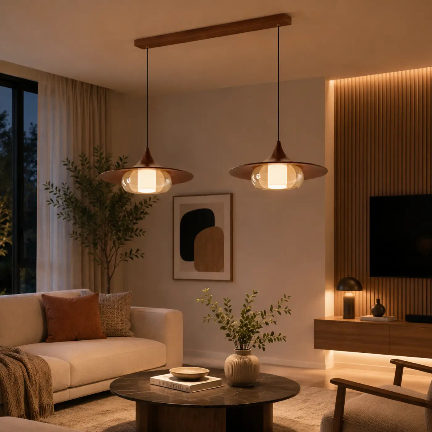 Suspension Luminaire Moderne en Verre - Aurea