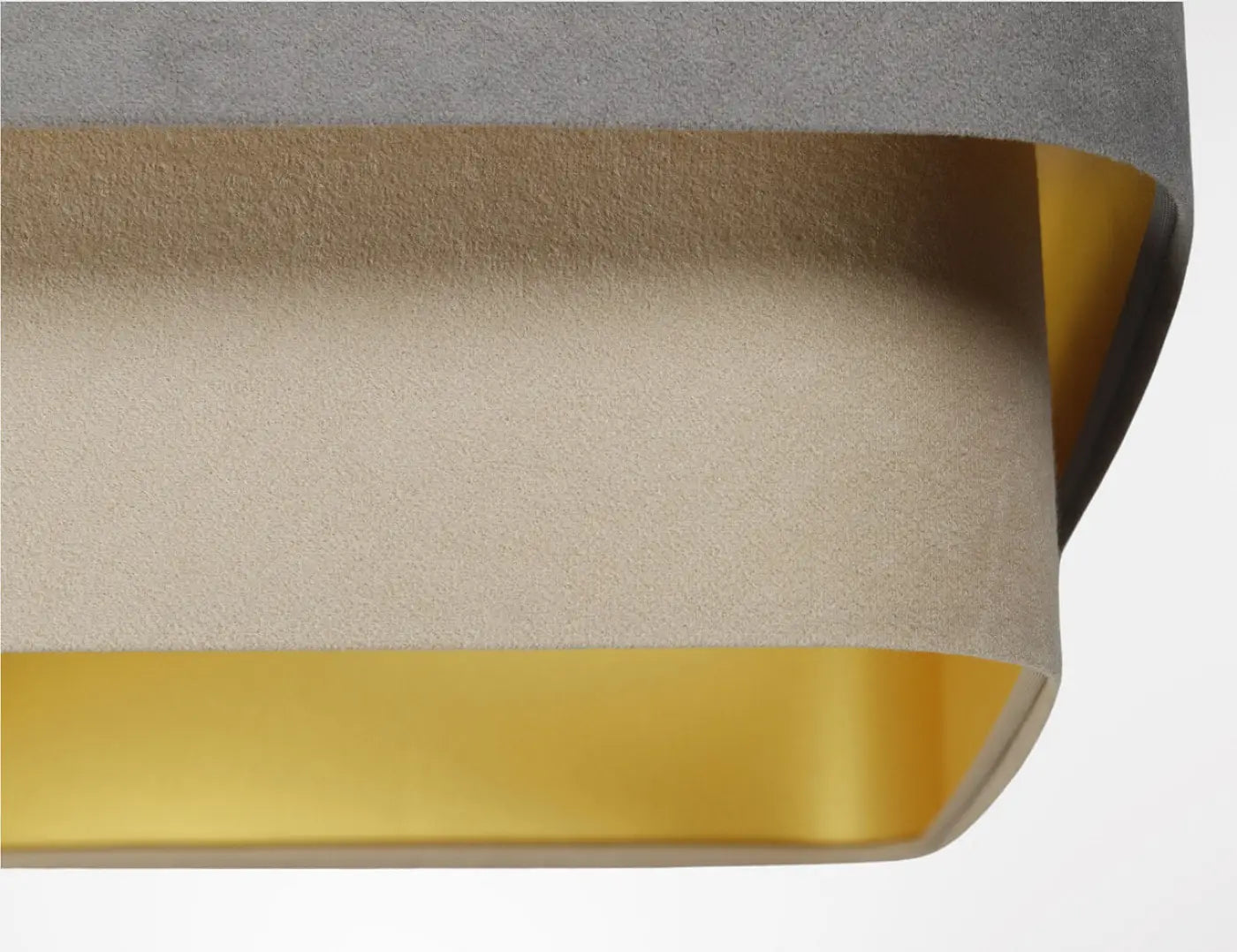Suspension Luminaire Moderne - Kwadro Duo (Gris/Beige)