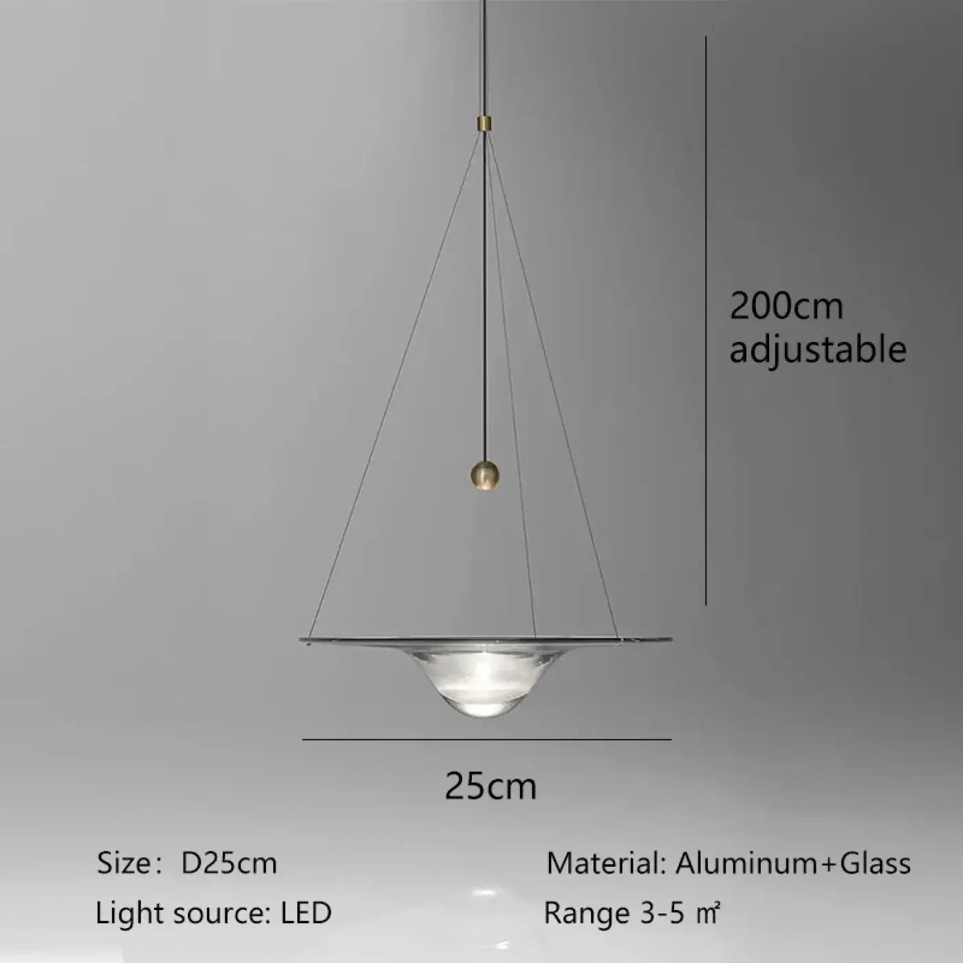 Suspension Luminaire Moderne en Aluminium - Tinkenere