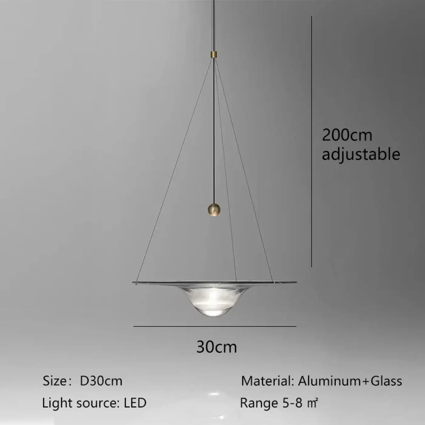 Suspension Luminaire Moderne en Aluminium - Tinkenere