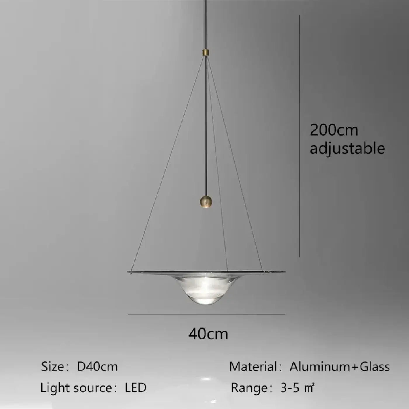 Suspension Luminaire Moderne en Aluminium - Tinkenere