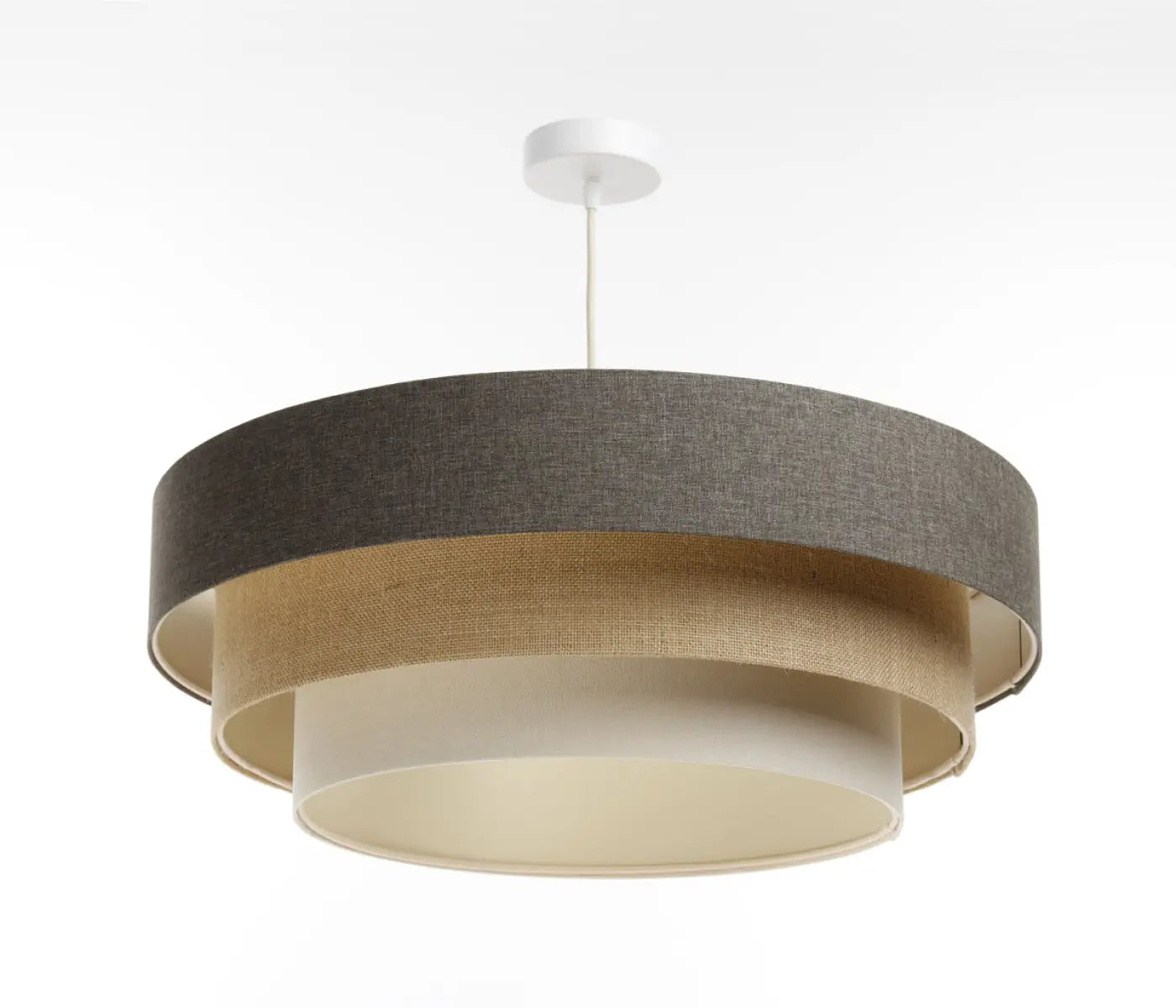 Suspension Luminaire Moderne - Triniti Boho Elegant (Marron/Beige/Crème)