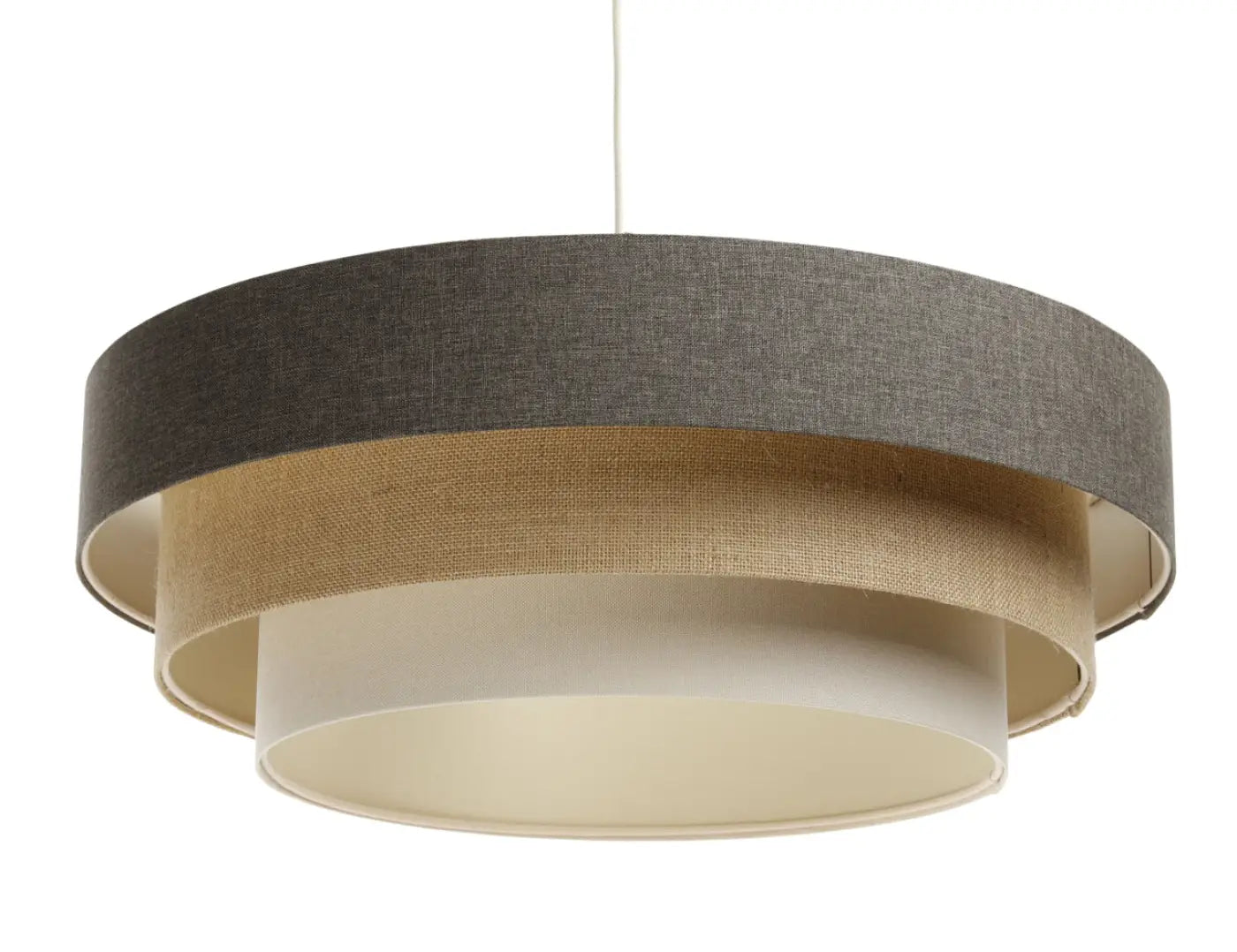 Suspension Luminaire Moderne - Triniti Boho Elegant (Marron/Beige/Crème)