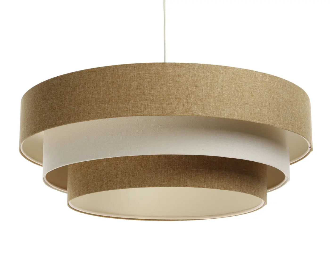 Suspension Luminaire Moderne - Triniti Boho Elegant (Moutarde/Crème/Ecru)