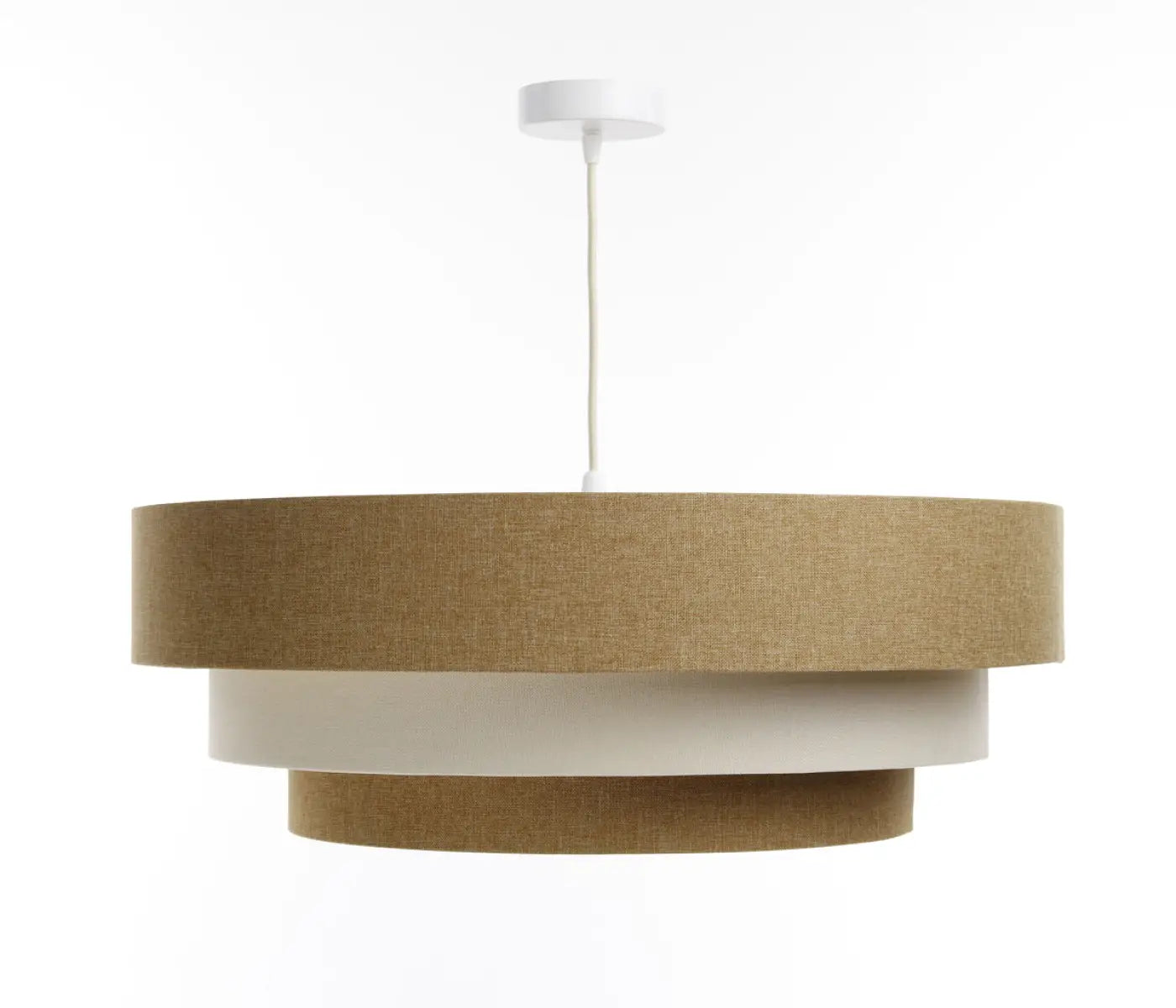 Suspension Luminaire Moderne - Triniti Boho Elegant (Moutarde/Crème/Ecru)