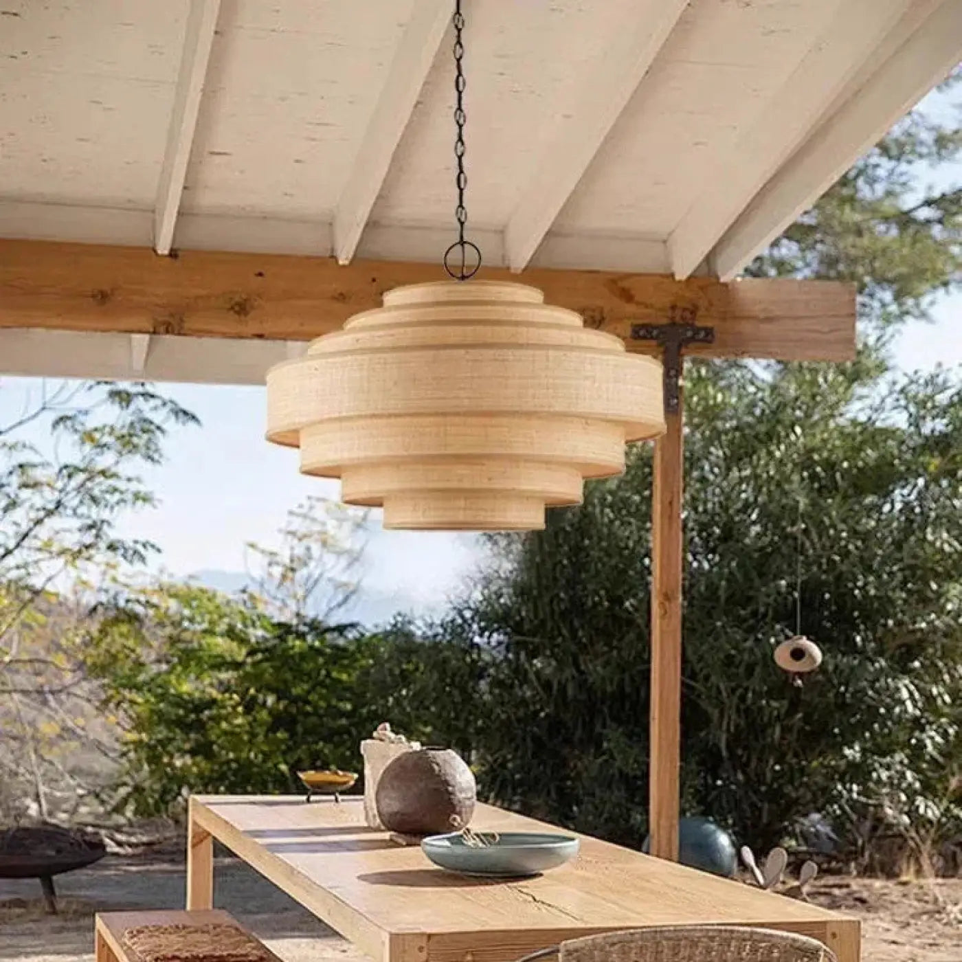 Suspension Luminaire Moderne en Rotin - Morona