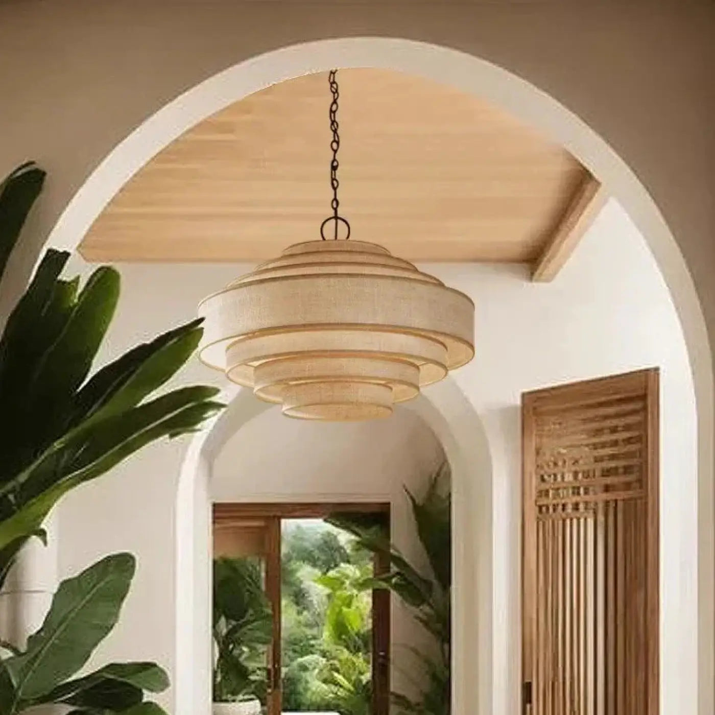 Suspension Luminaire Moderne en Rotin - Morona
