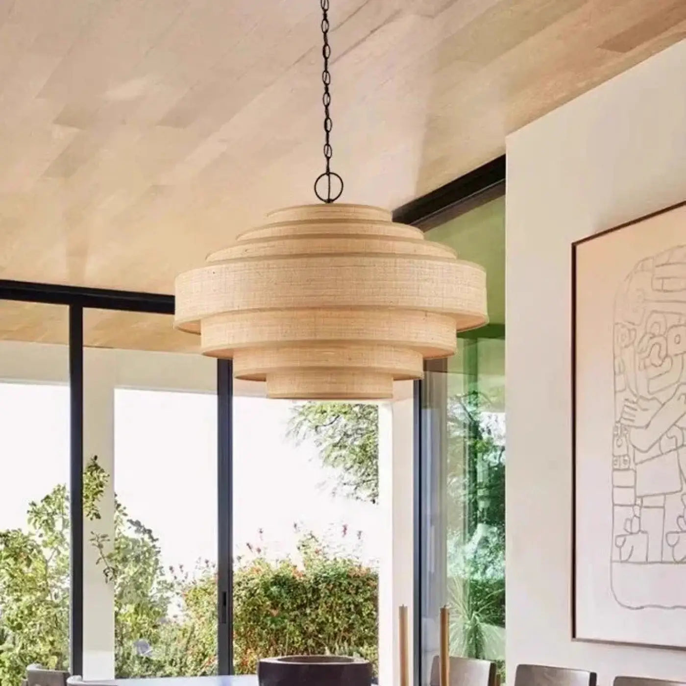 Suspension Luminaire Moderne en Rotin - Morona