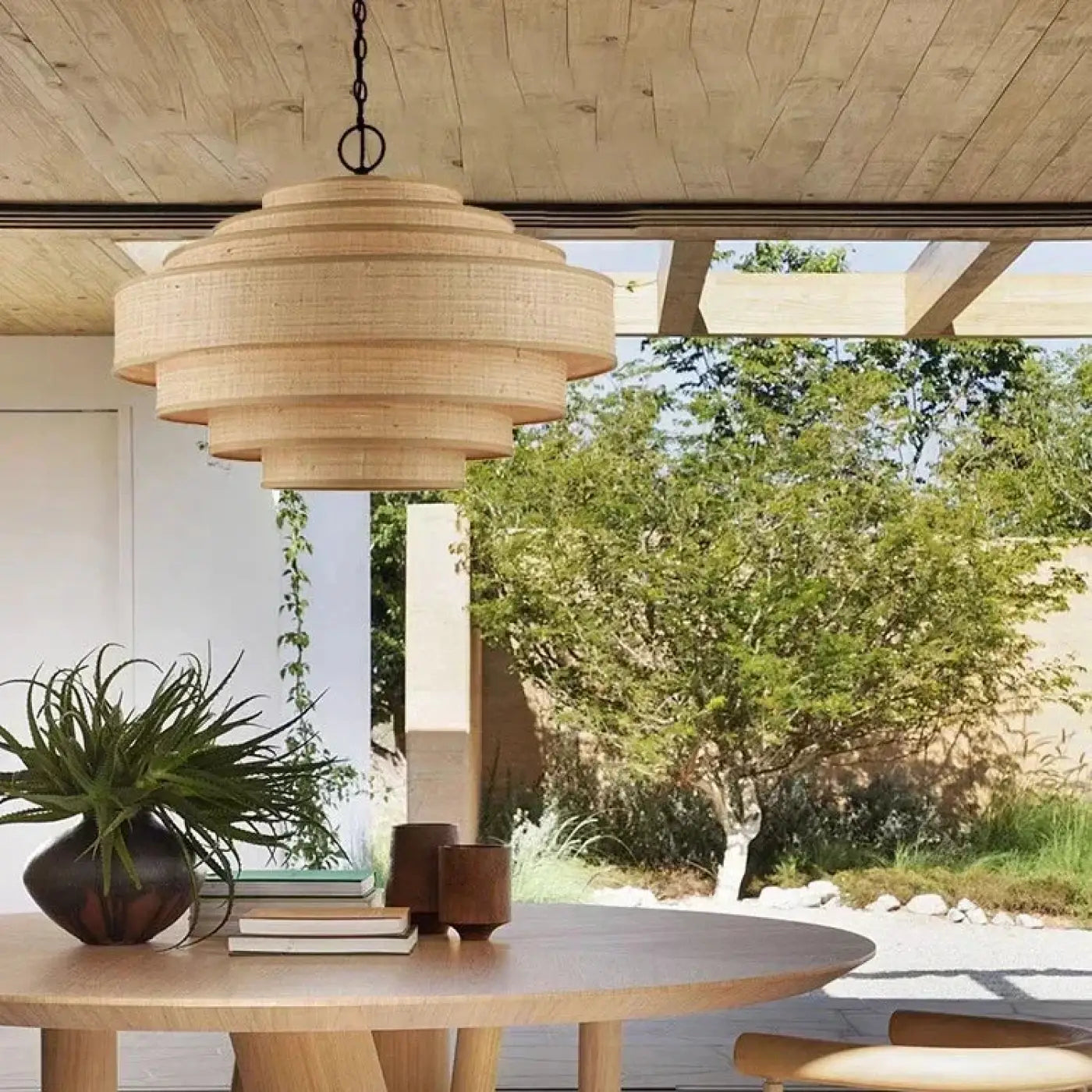 Suspension Luminaire Moderne en Rotin - Morona