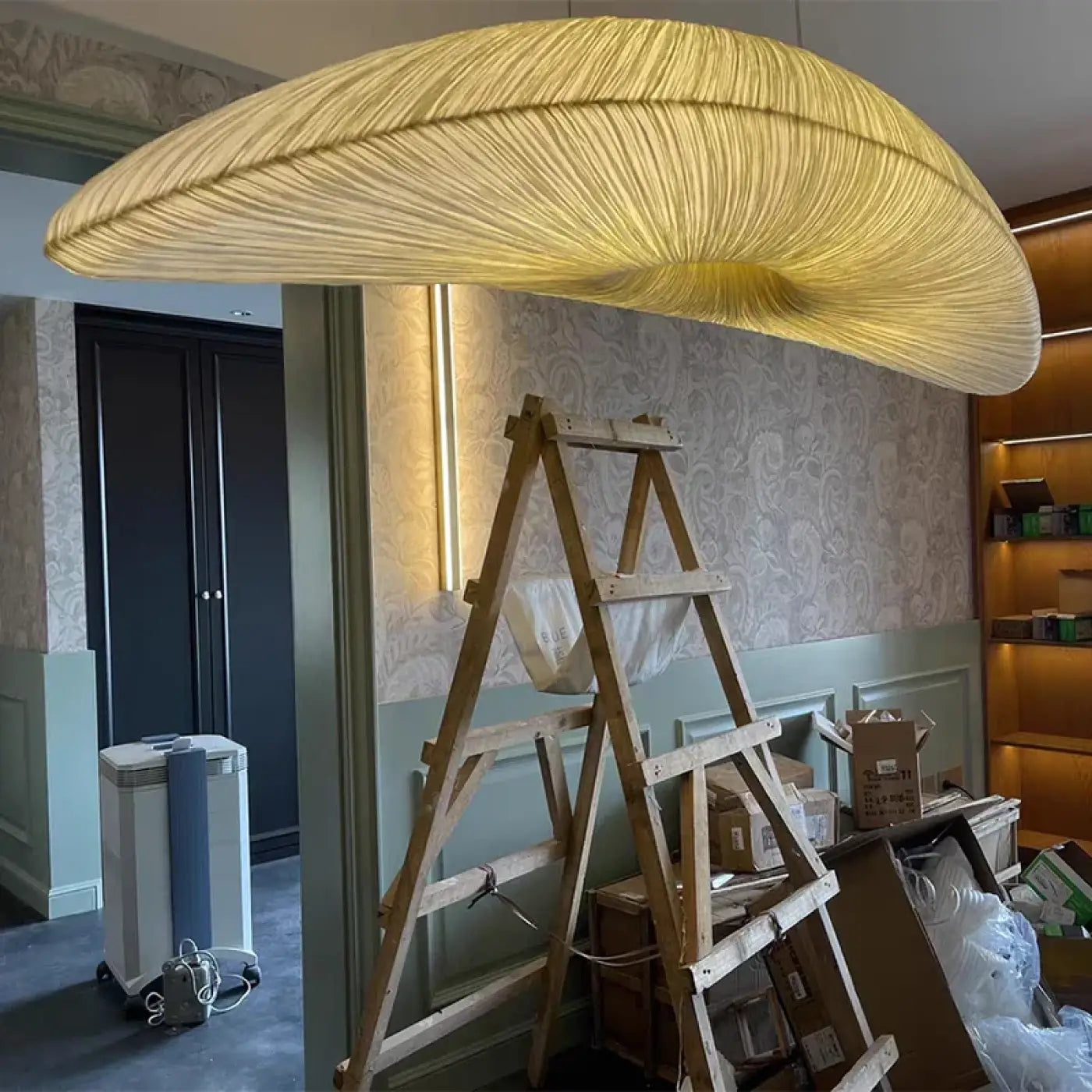 Suspension Luminaire Moderne en Tissu - Pliged